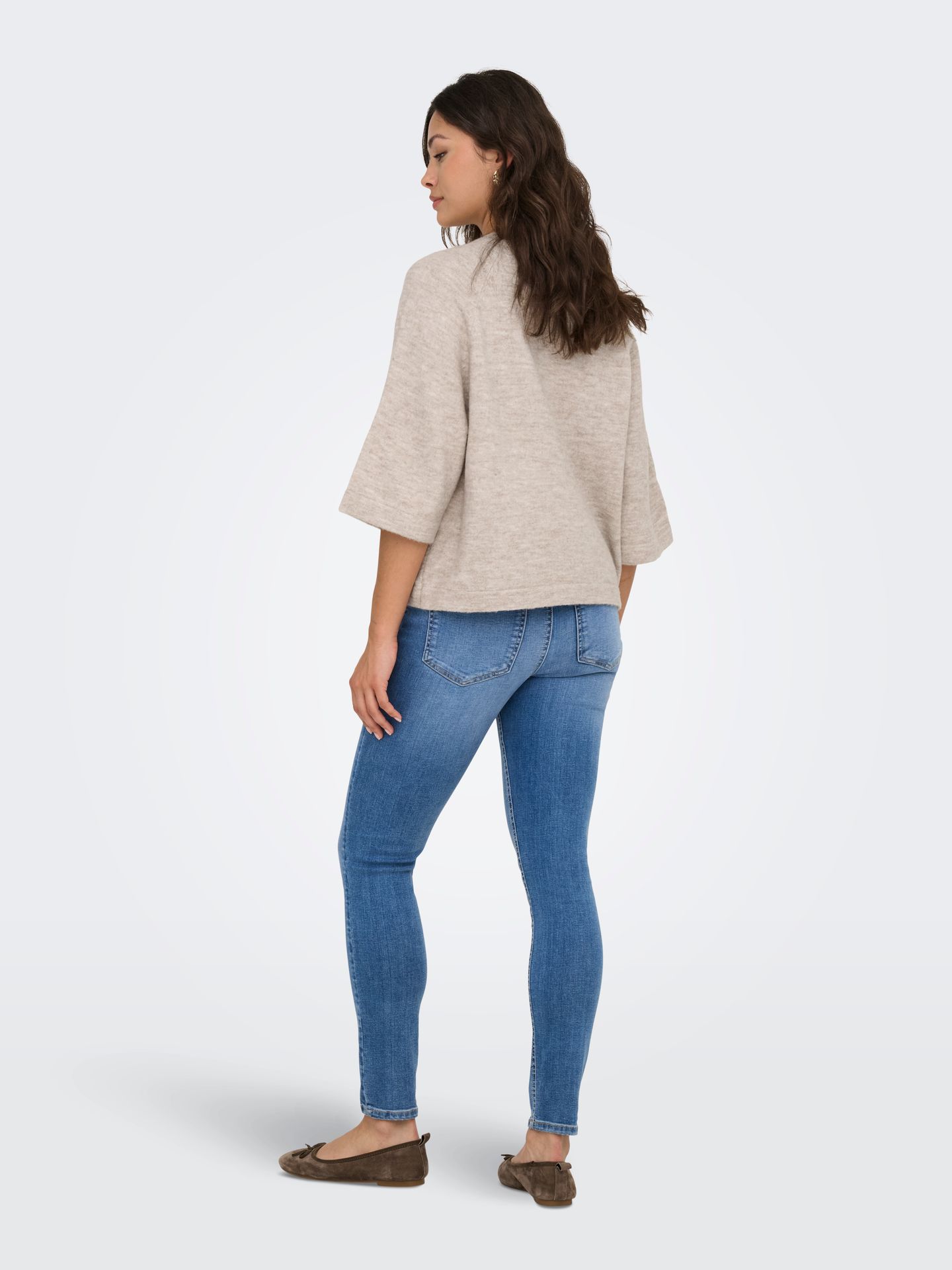 Only ONLSIMONI 3/4 PULLOVER KNT NOOS Pumice Stone/Coconut 2900168164041