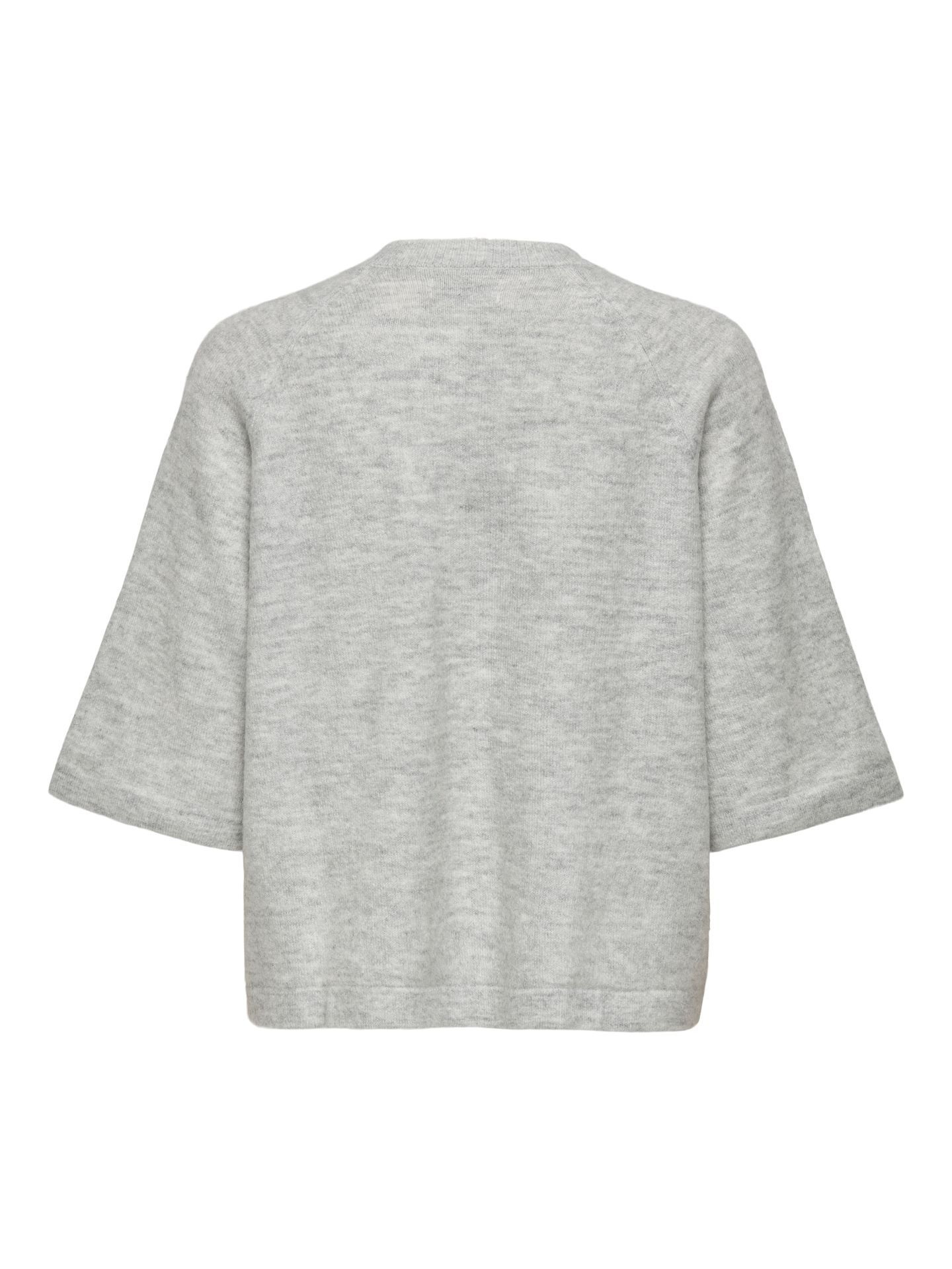 Only ONLSIMONI 3/4 PULLOVER KNT NOOS Light Grey Melange 2900171286051