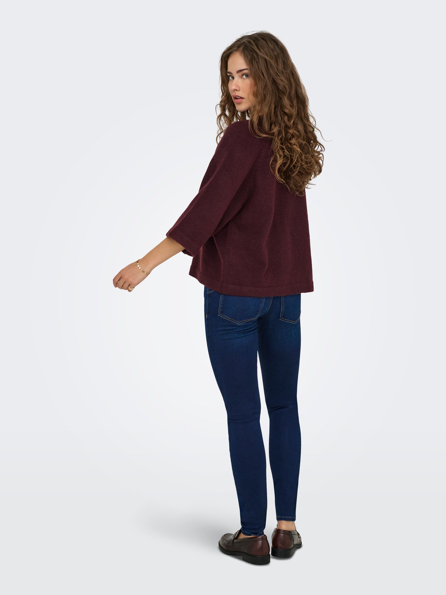 Only ONLSIMONI 3/4 PULLOVER KNT NOOS Port Royale/MELANGE 2900168170059