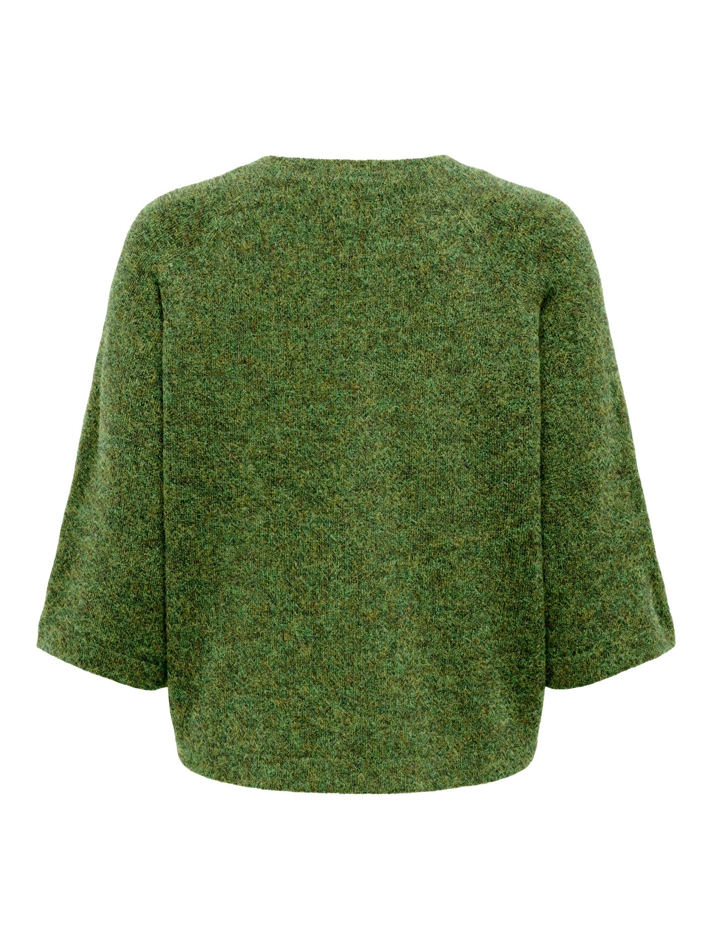 Only ONLSIMONI 3/4 PULLOVER KNT NOOS Forest Night/MELANGE 2900168166052