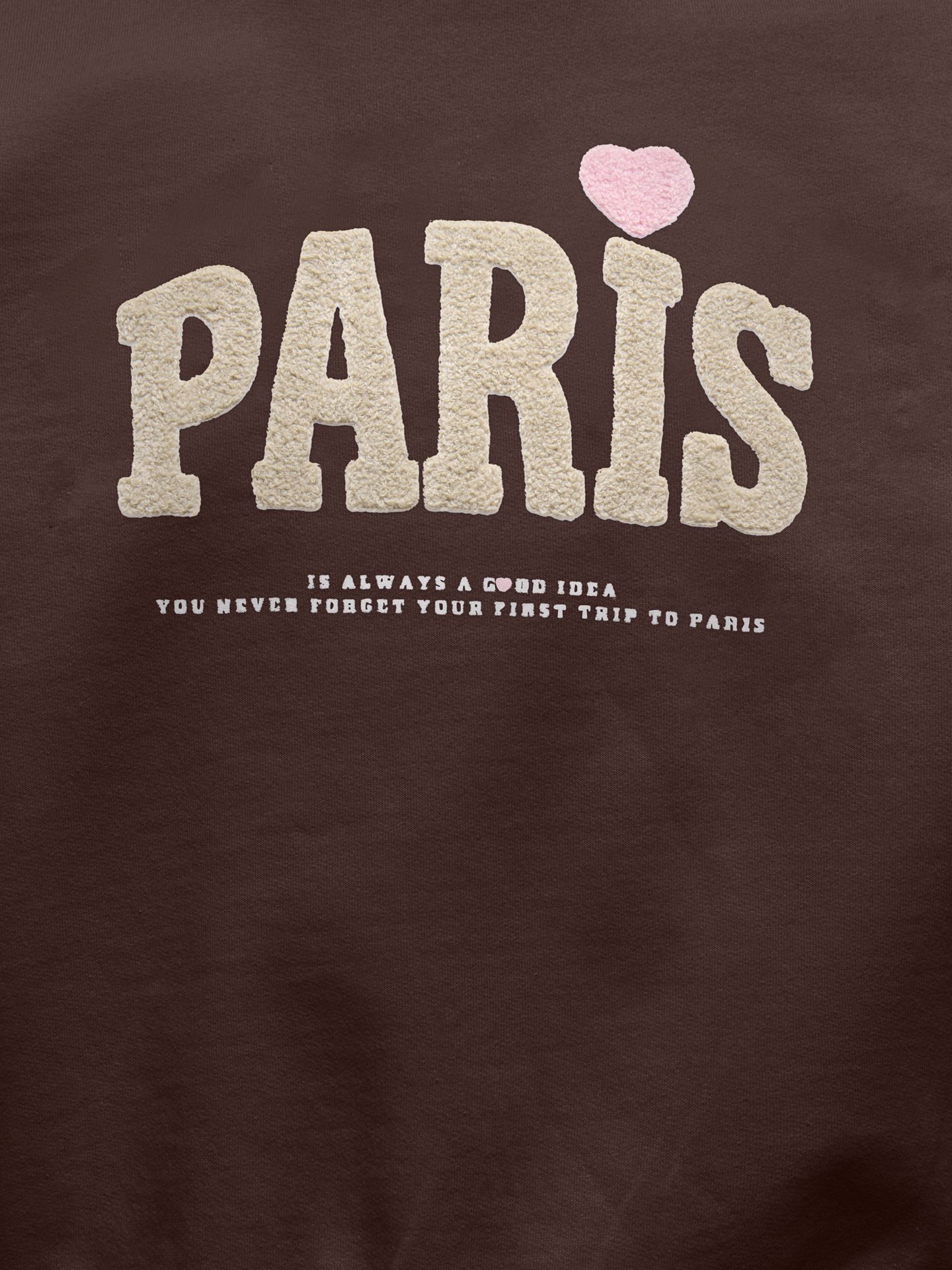 Kids Only KOGNAOMIE LS BOXY O-NECK PRINTED SW Coffee Bean/Paris 2900168182014
