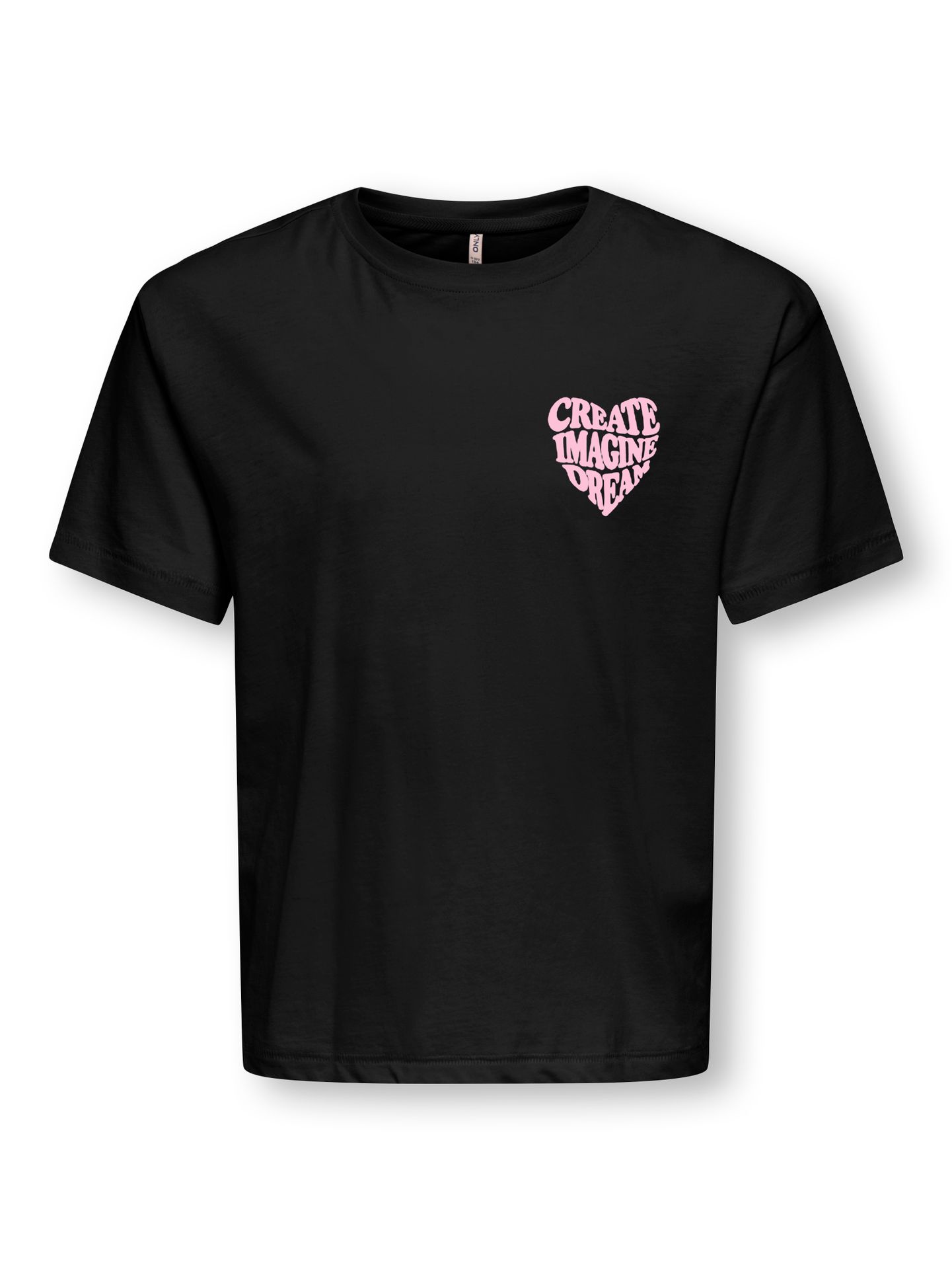 Only KOGSILLE AMOR LIFE SS RXL TOP OT JR Black/Flower Cattleya 00119335-EKA26011400000083