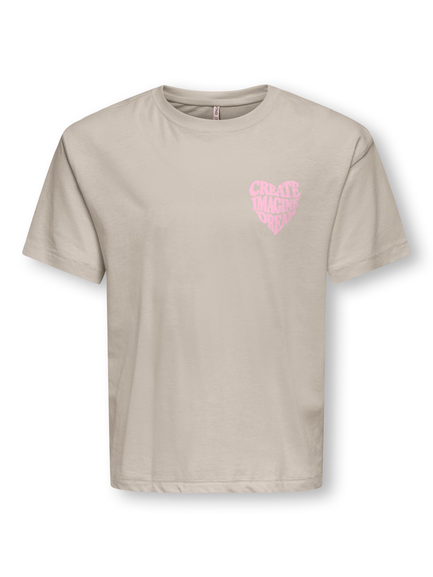 Only KOGSILLE AMOR LIFE SS RXL TOP OT JR Birch/Black Magnolia 2900168201012