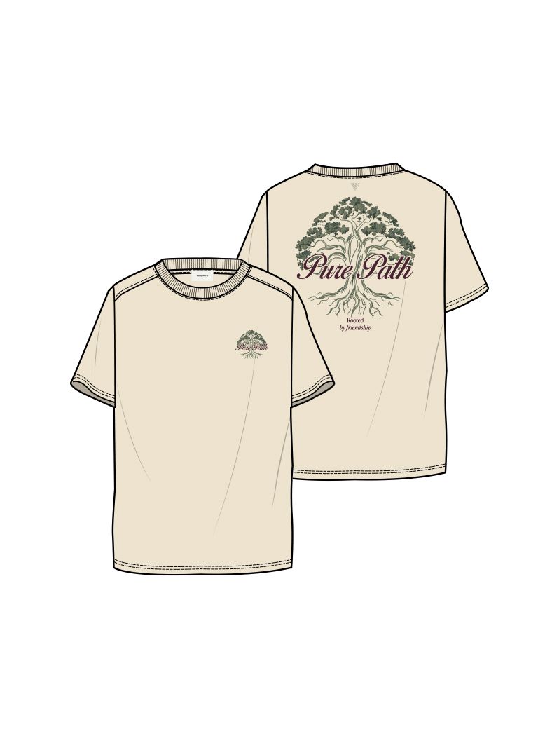 Pure Path Rooted Tree T-shirt 54 ecru 2900168258030