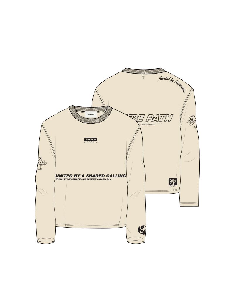 Pure Path United Longsleeve T-shirt 54 ecru 00119379-EKA26015200000003