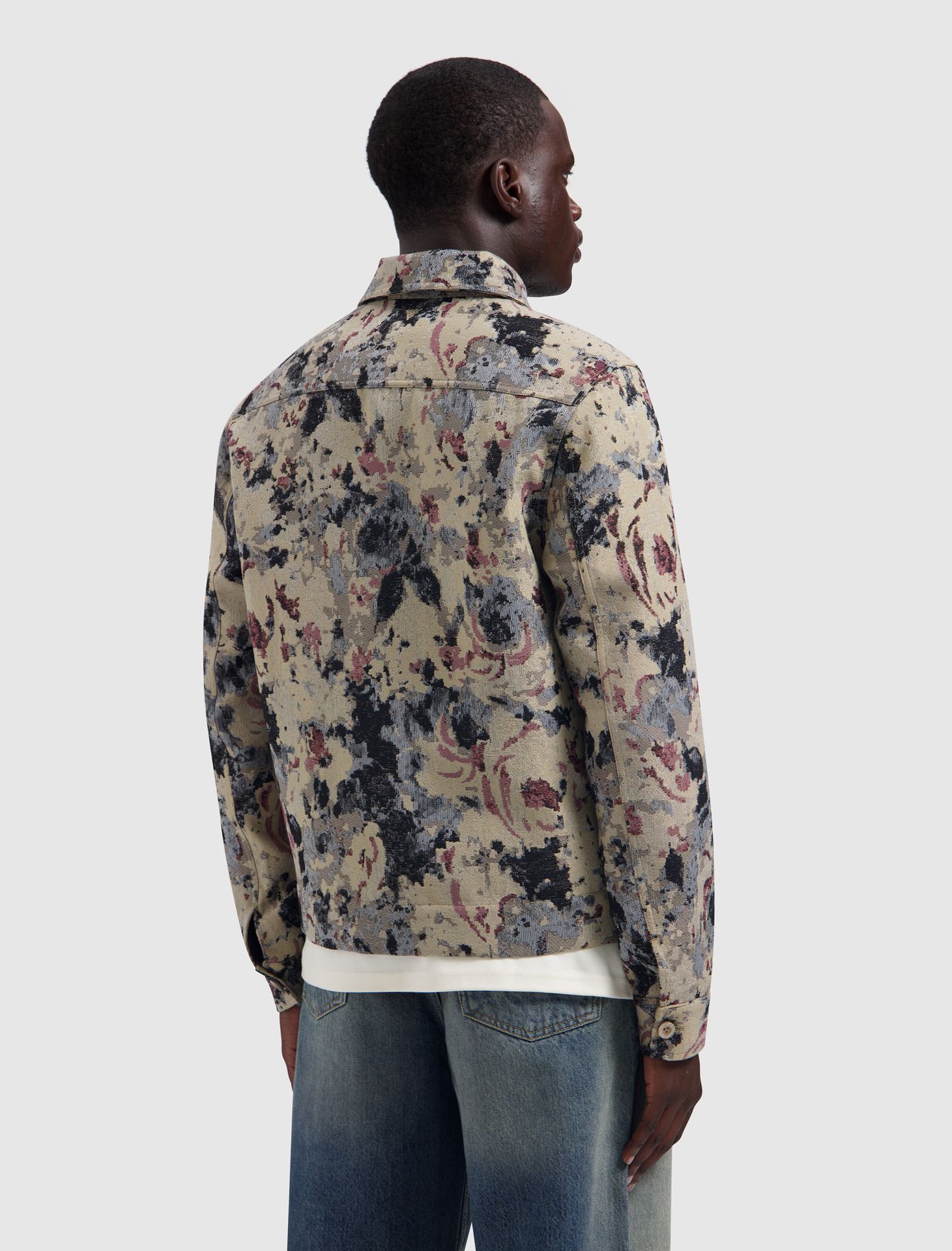 Pure Path Flower Zipped Overshirt 53 taupe 2900168265045