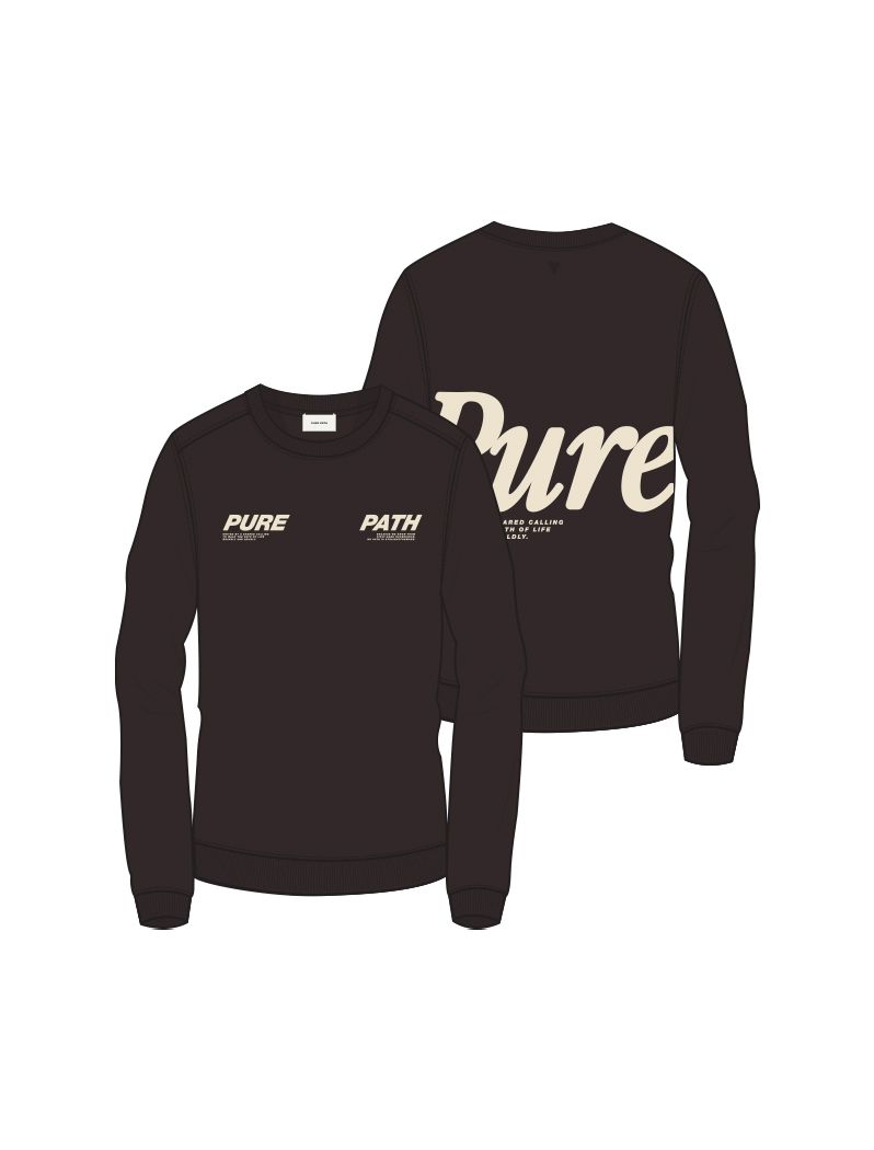 Pure Path Pure Sweater 96 dark brown 00119385-EKA26015200000012