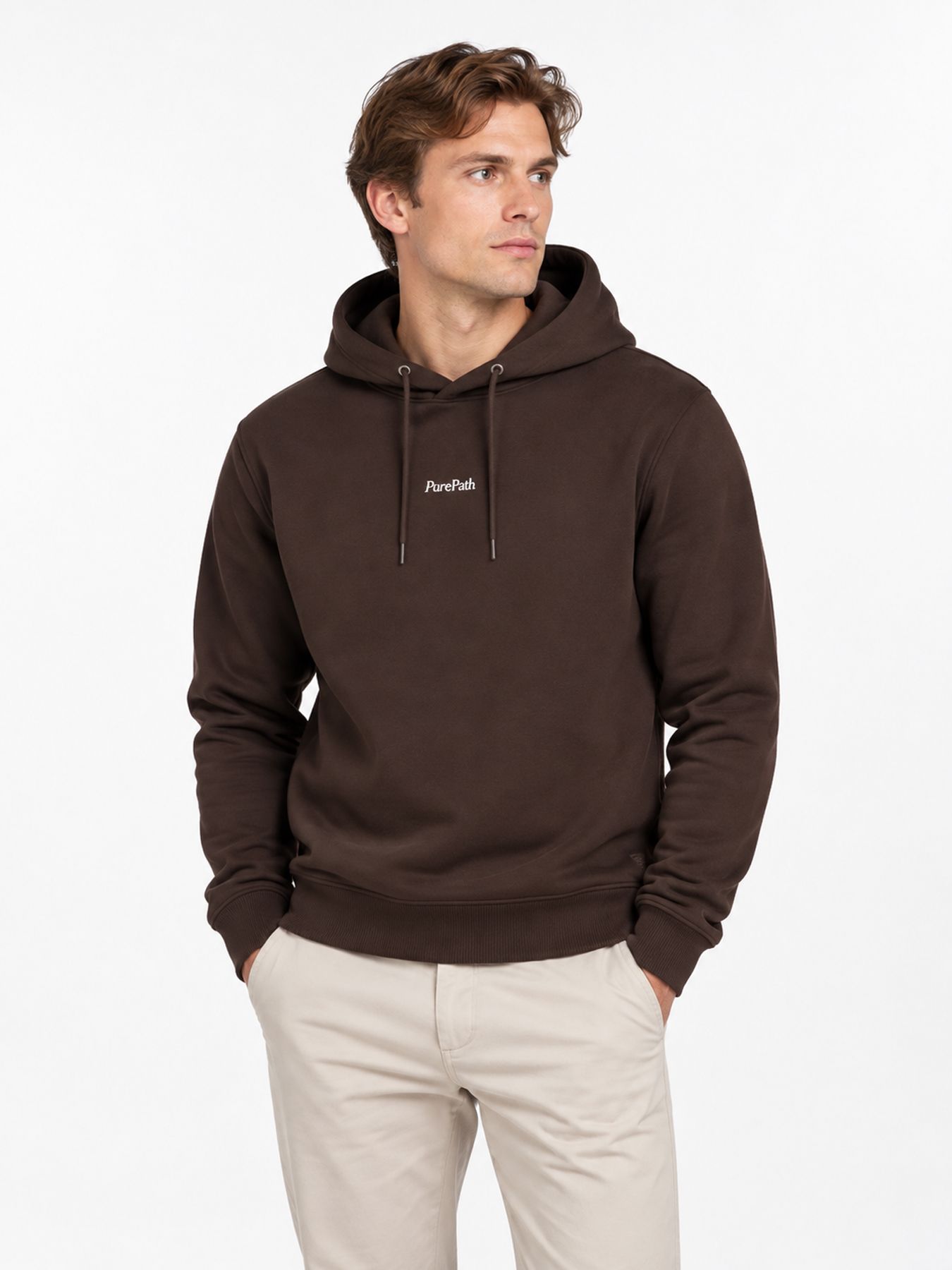 Pure Path Landscape Hoodie 96 dark brown 00119386-EKA26015200000012