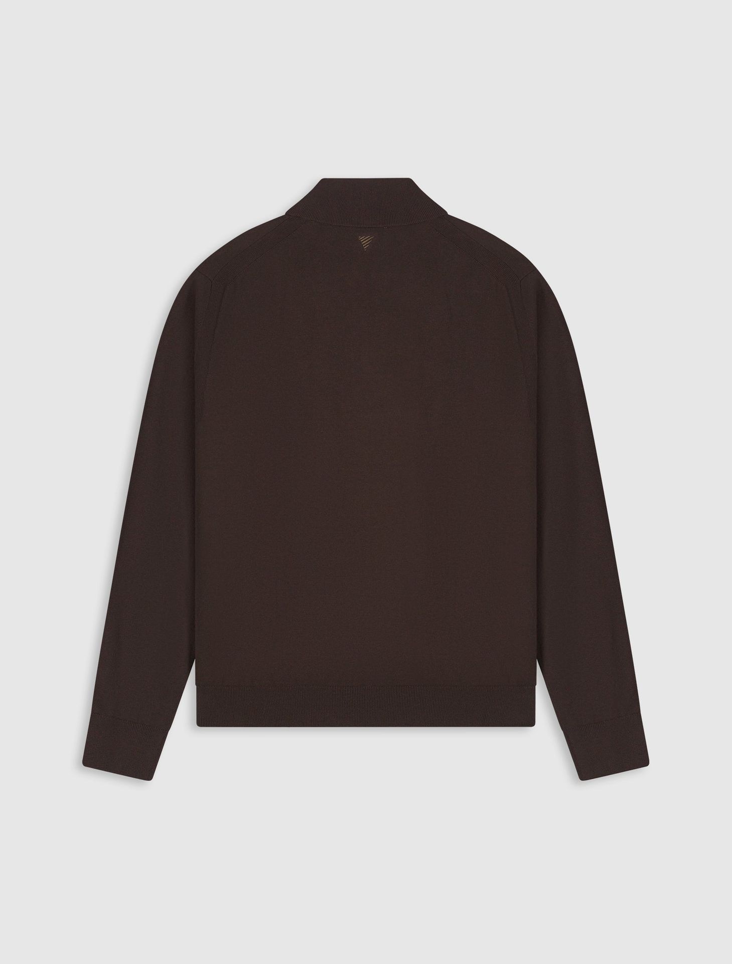 Pure Path Light weight Hidden Half-zip Knit 96 dark brown 2900168276072