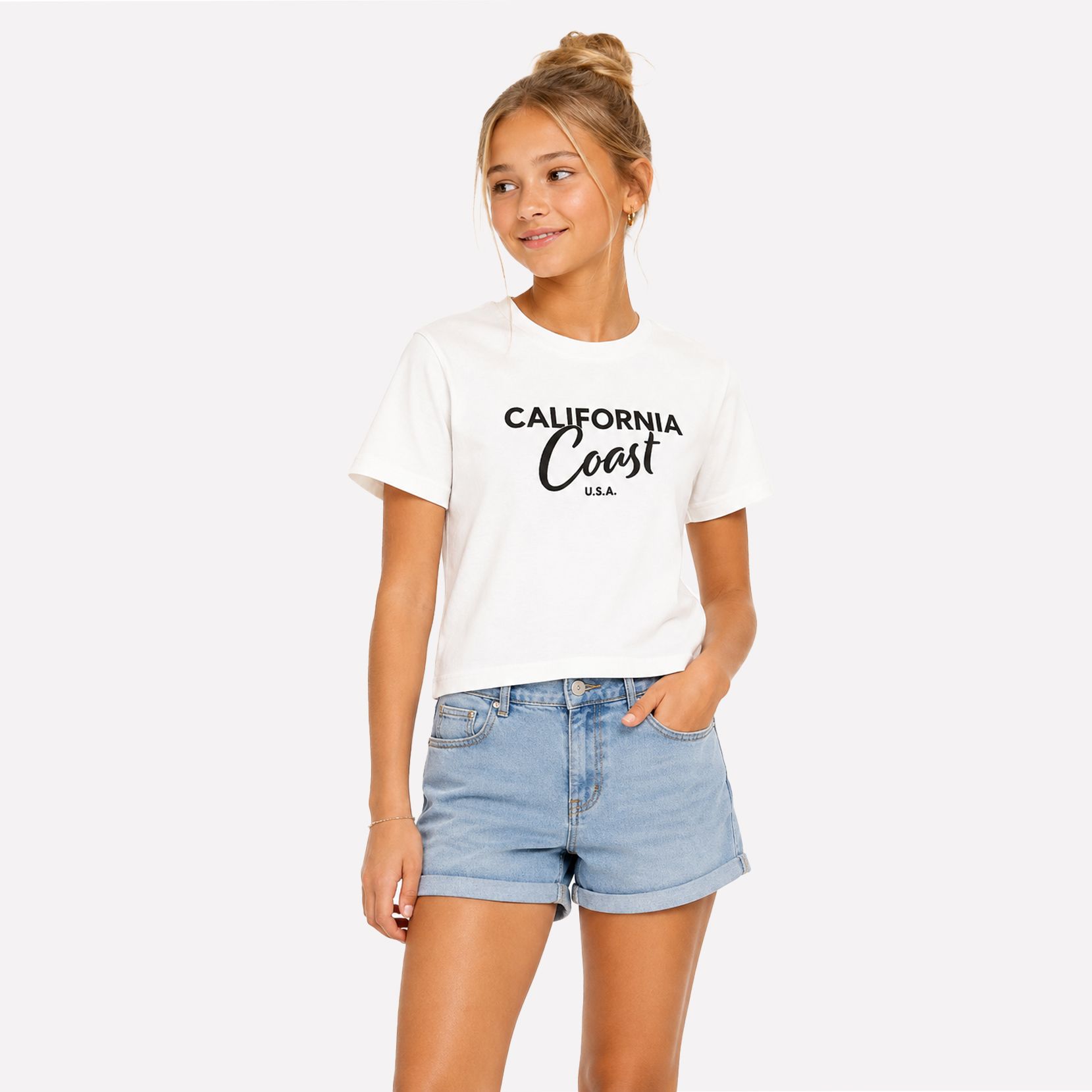 Only KOGOLIVIA LOOSE S/S STATE TOP OT JR Cloud Dancer/Lemons 00119392-EKA26011400000233