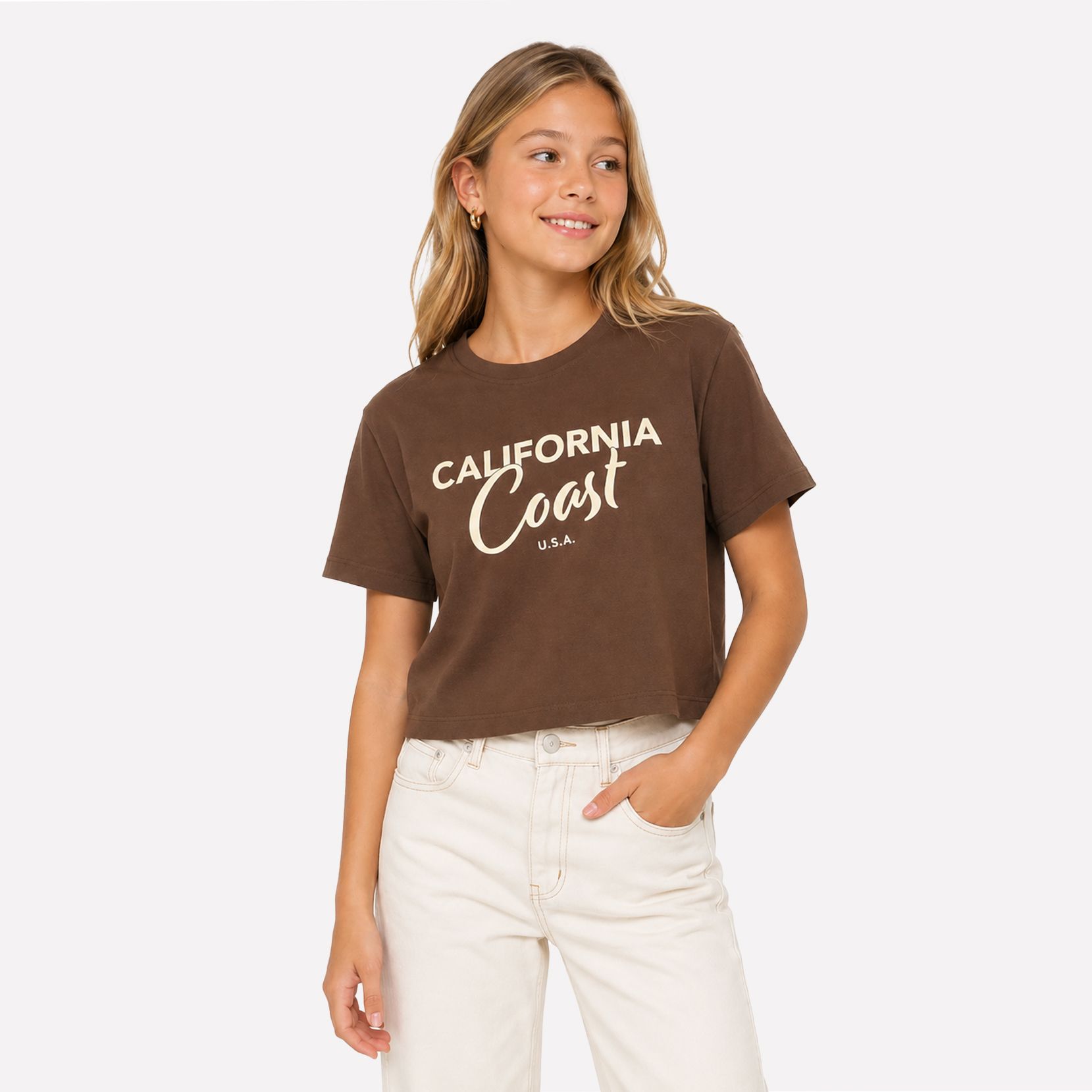 Only KOGOLIVIA LOOSE S/S STATE TOP OT JR Bracken/California/Cloud Dancer 00119392-EKA26011400003640
