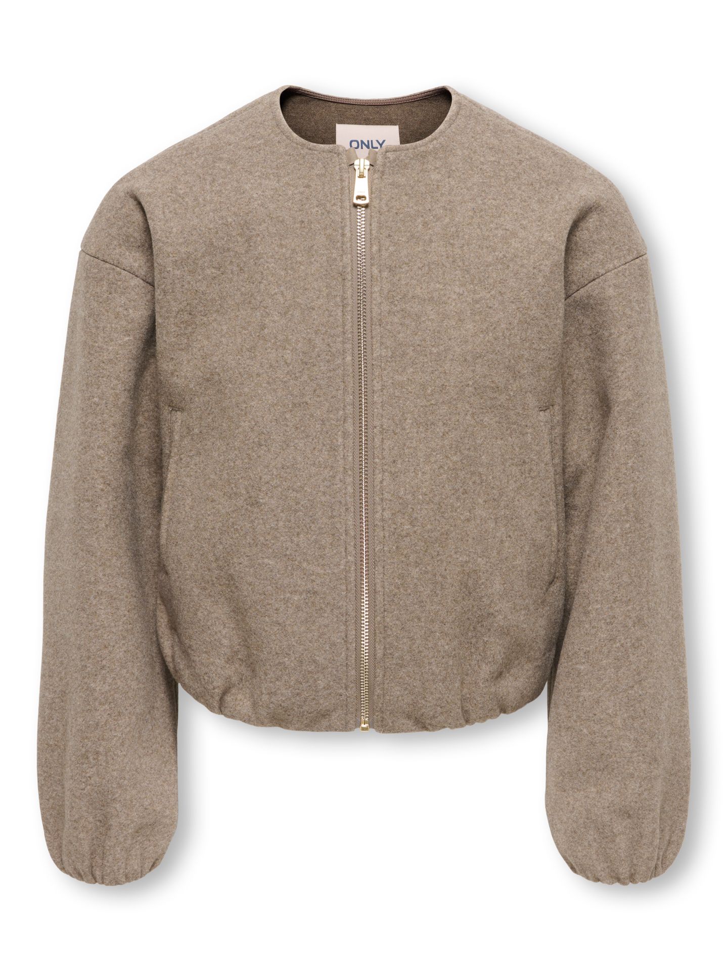 Only KOGADINA LIFE SHORT BOMBER VD OTW Taupe Gray/W. MELANGE 00119393-EKA26011400000380