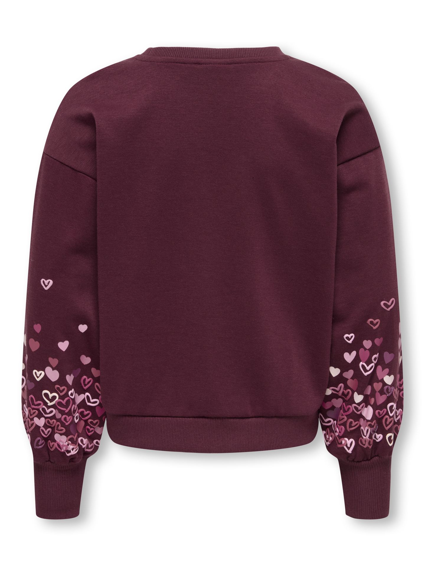 Only KOGBROOKE L/S O-NECK FLOWER SWT NOO Winetasting/Sleeve Hearts 00119395-EKA26011400003641