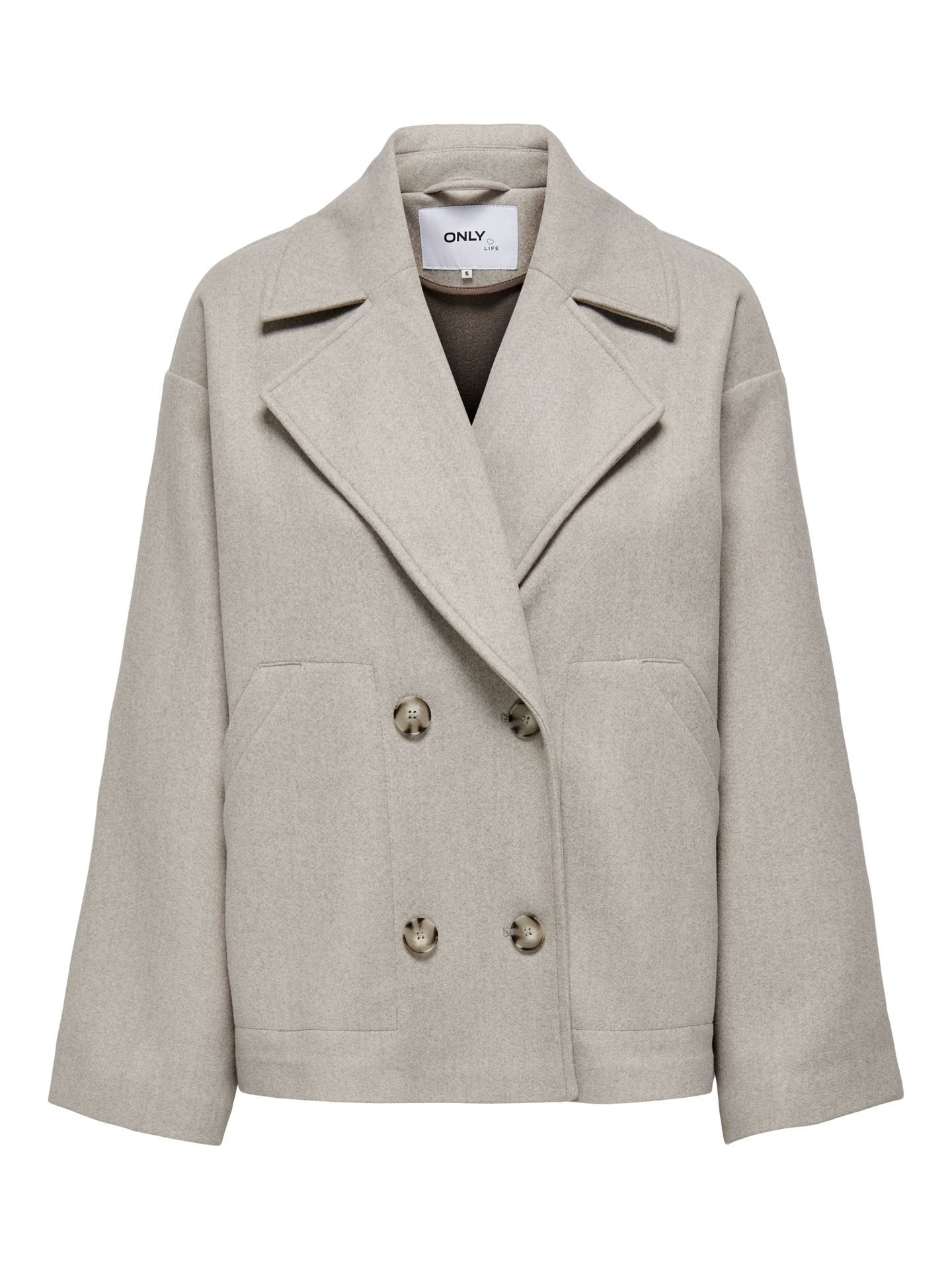 Only ONLNANCY JACKET NOOS OTW Simply Taupe/Melange 00119396-EKA26011400001931