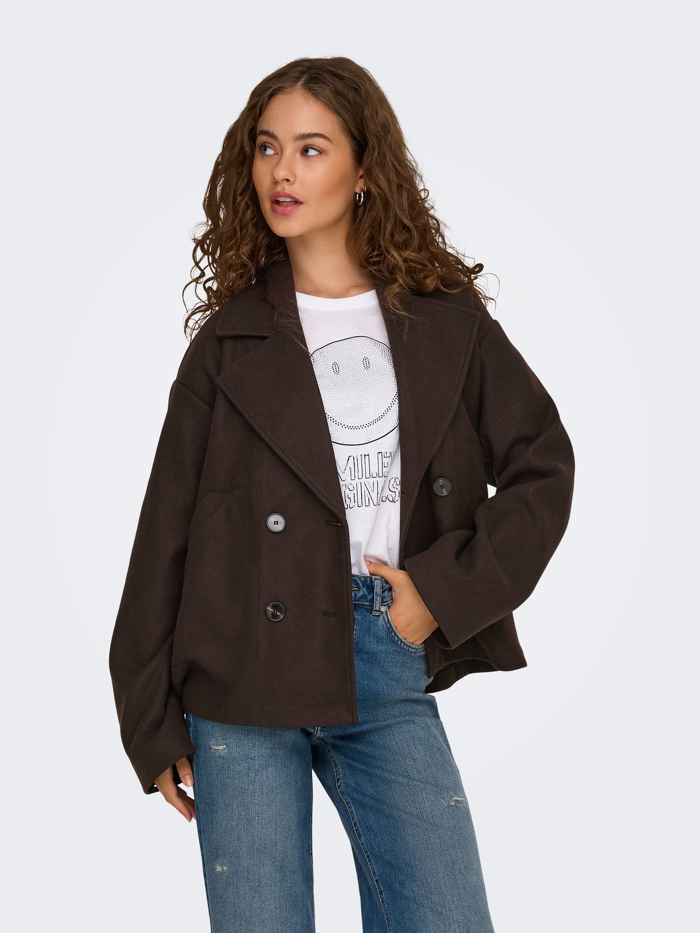 Only ONLNANCY JACKET NOOS OTW Chocolate Torte 2900168333034
