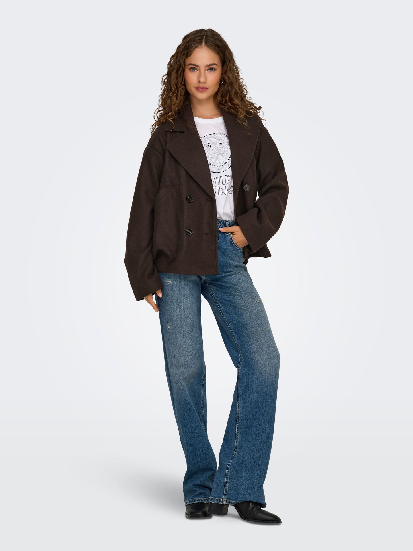 Only ONLNANCY JACKET NOOS OTW Chocolate Torte 2900168333034