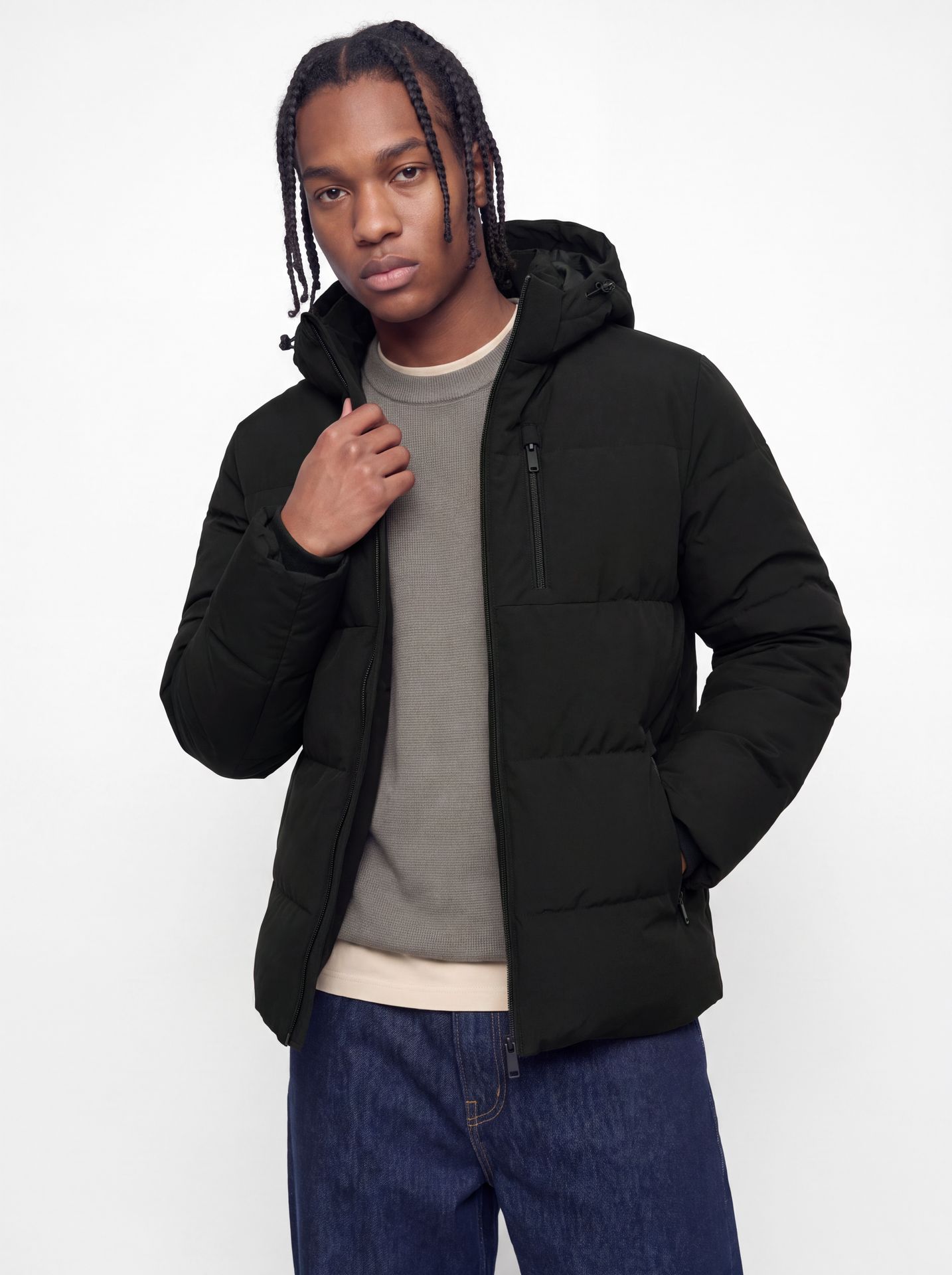 Jack & Jones JJEBECKS PUFFER SN Black 2900168312015