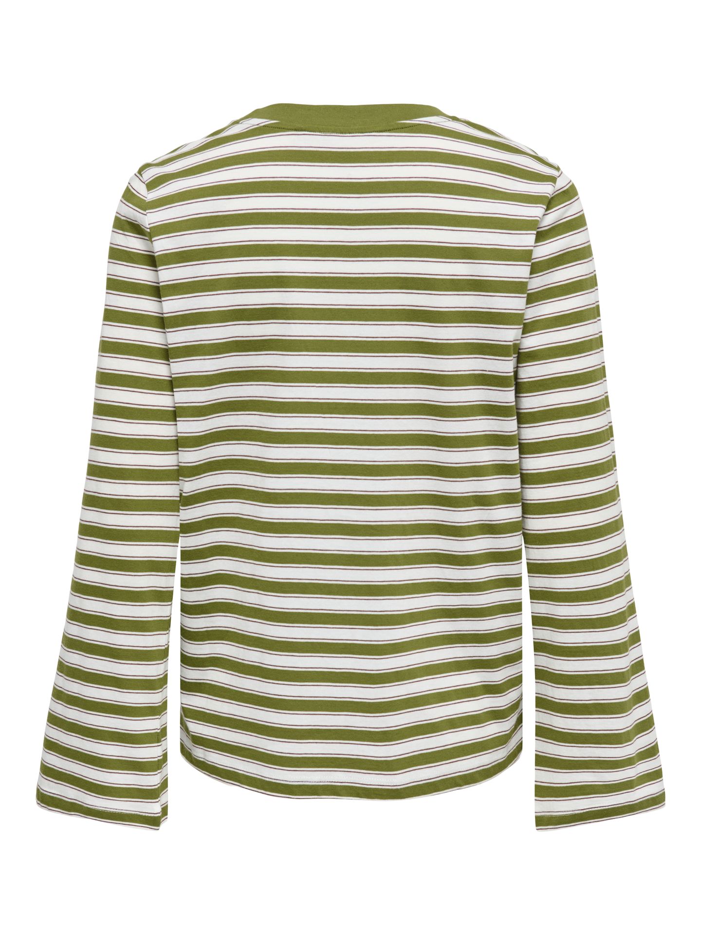 Only ONLLUNA HAPPY L/S O-NECK STRIPE TEE Avocado/MELANGE 2900168291037