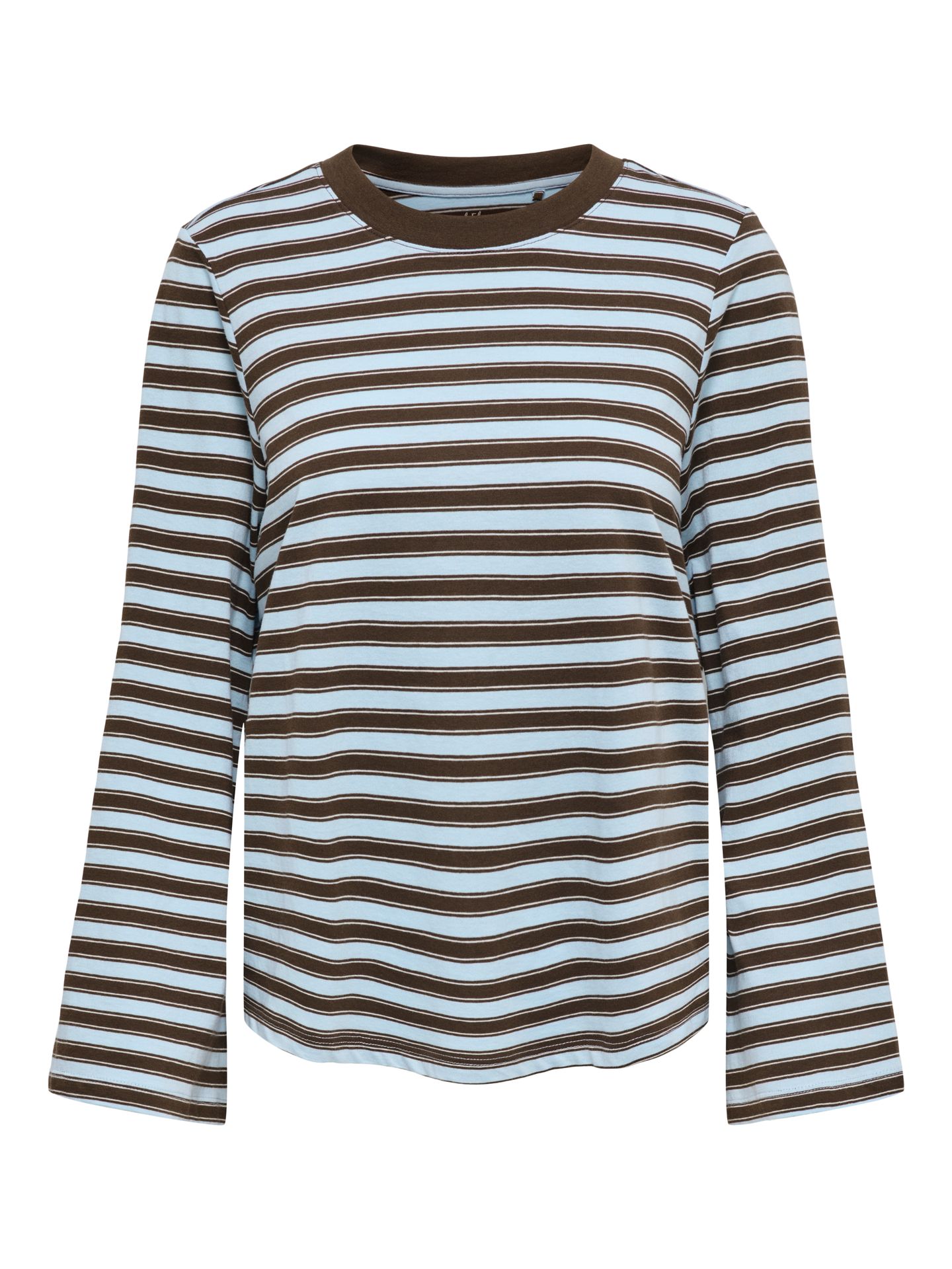 Only ONLLUNA HAPPY L/S O-NECK STRIPE TEE Skyway/Vanilla ice / demitasse (met 00119400-EKA26011400003643