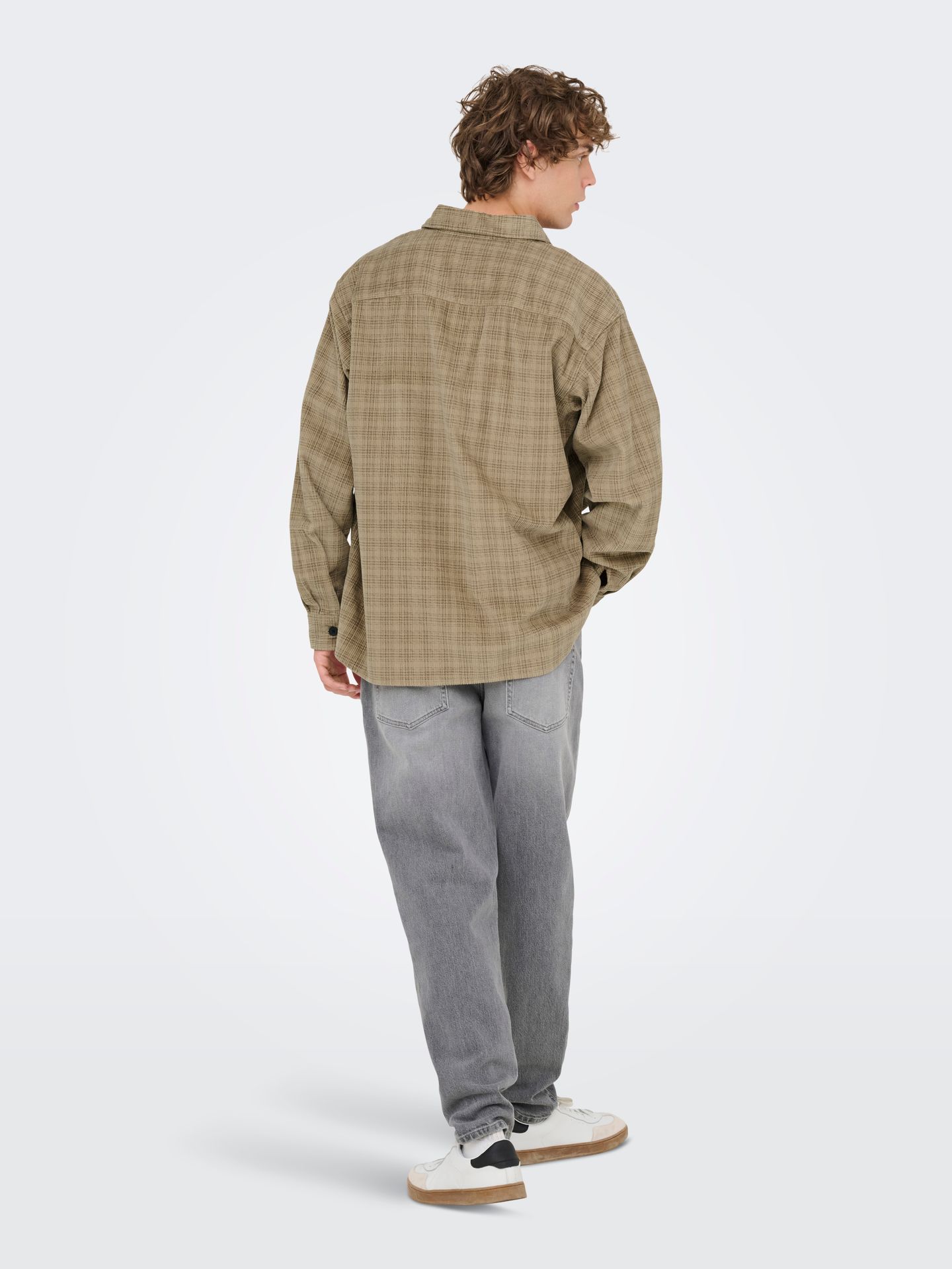 Only & Sons ONSWALEED CORDUROY OVERSHIRT 0345 V Chinchilla 2900168294014