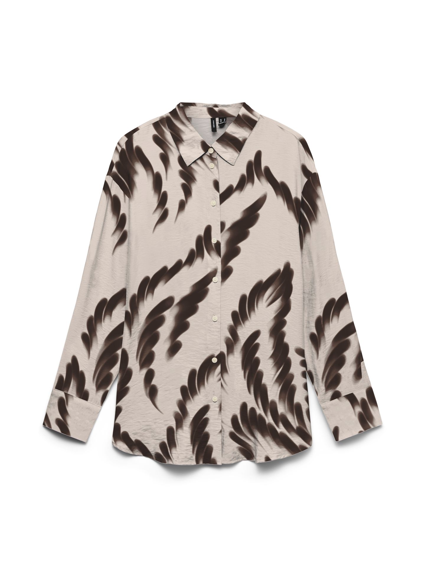 Vero Moda VMJOSS MAYA LS SHIRT WVN Pumice Stone/Silver Lurex 00119404-EKA26011400002532