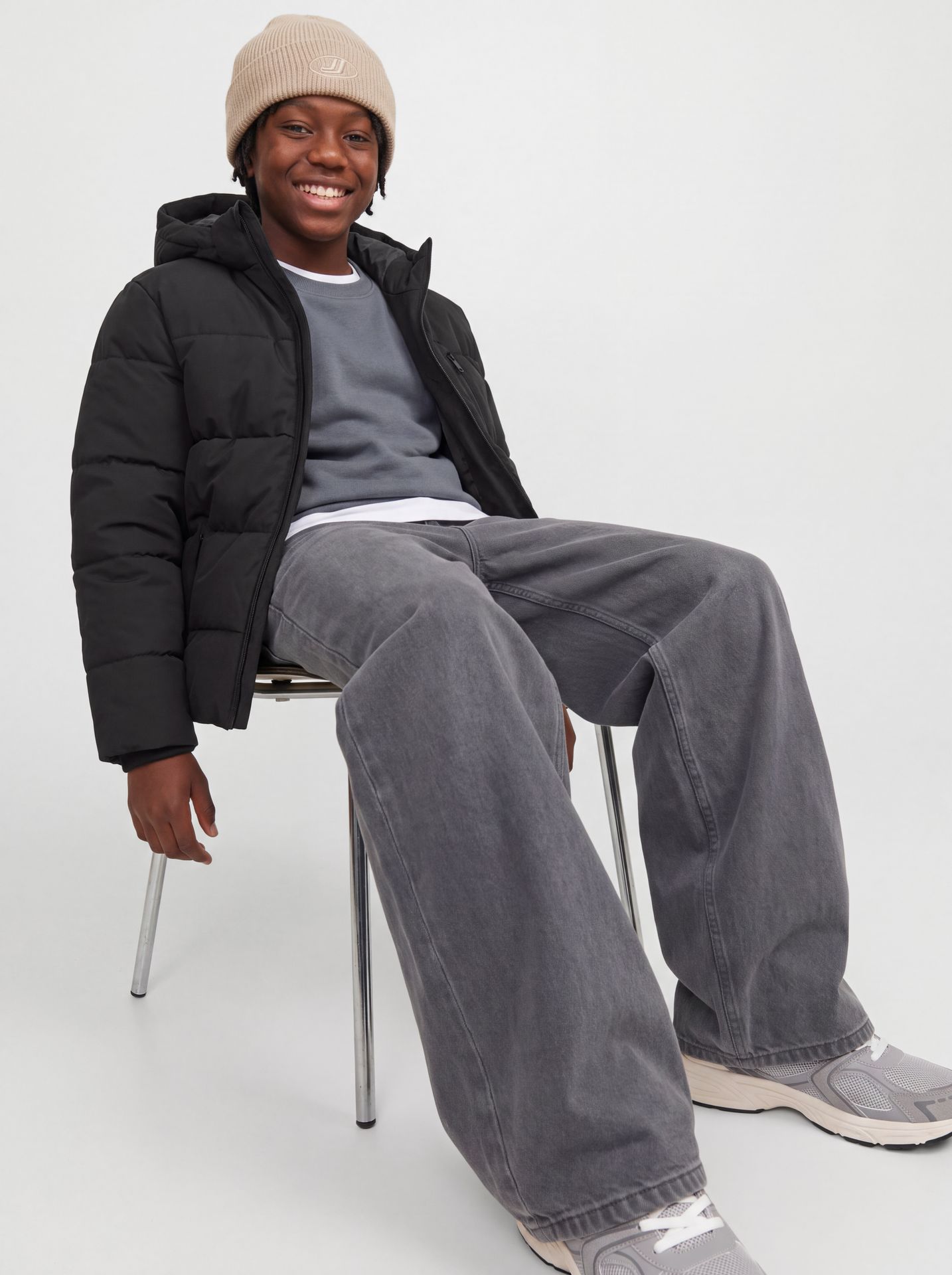 Jack & Jones JJEBECKS PUFFER JNR Black 2900168330033