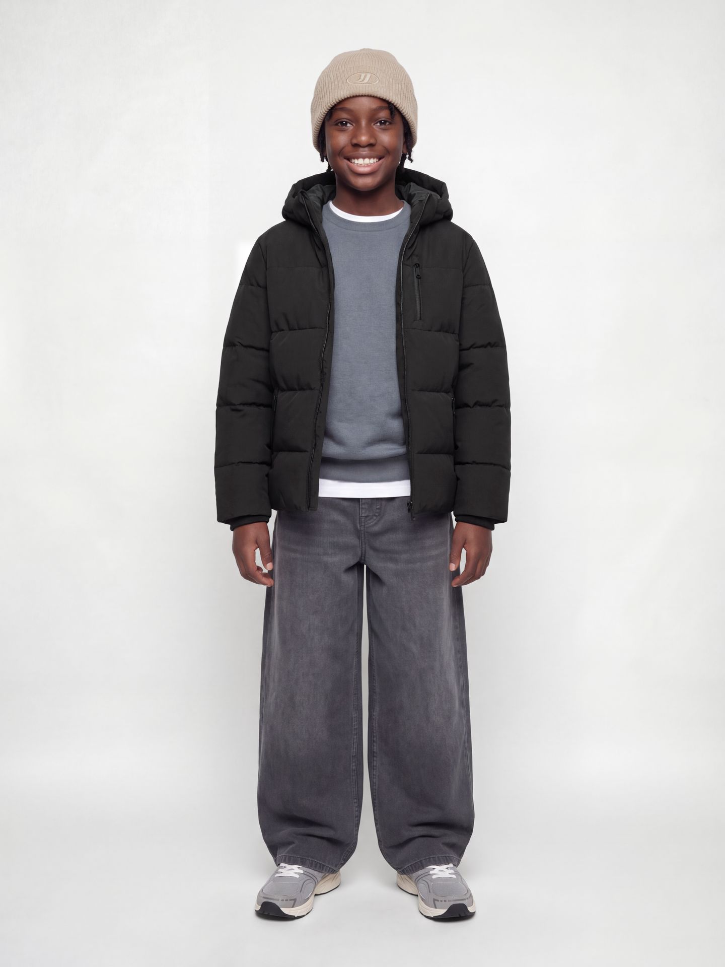 Jack & Jones JJEBECKS PUFFER JNR Black 2900168330033