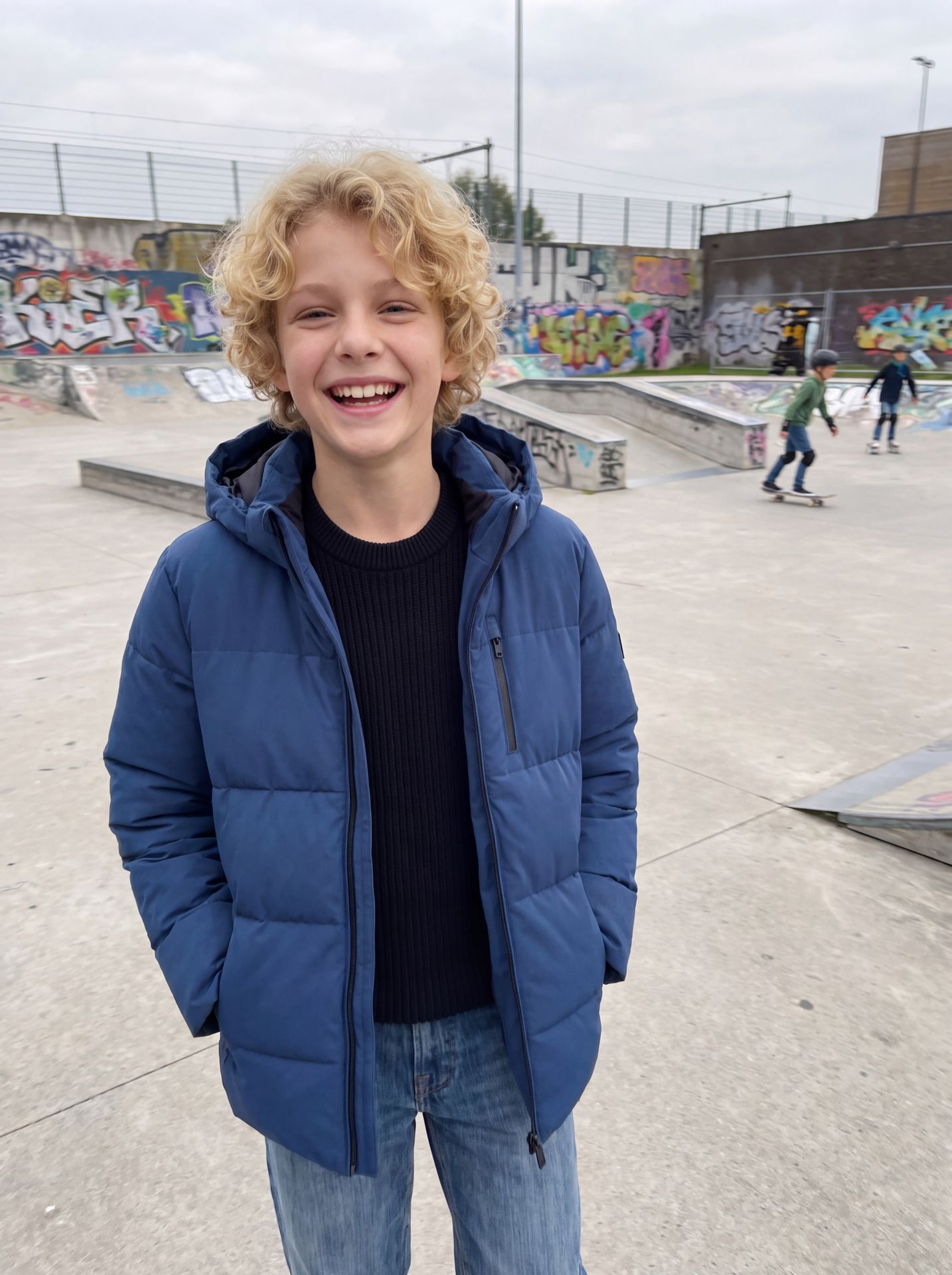 Jack & Jones JJEBECKS PUFFER JNR Sky Captain 2900168308032