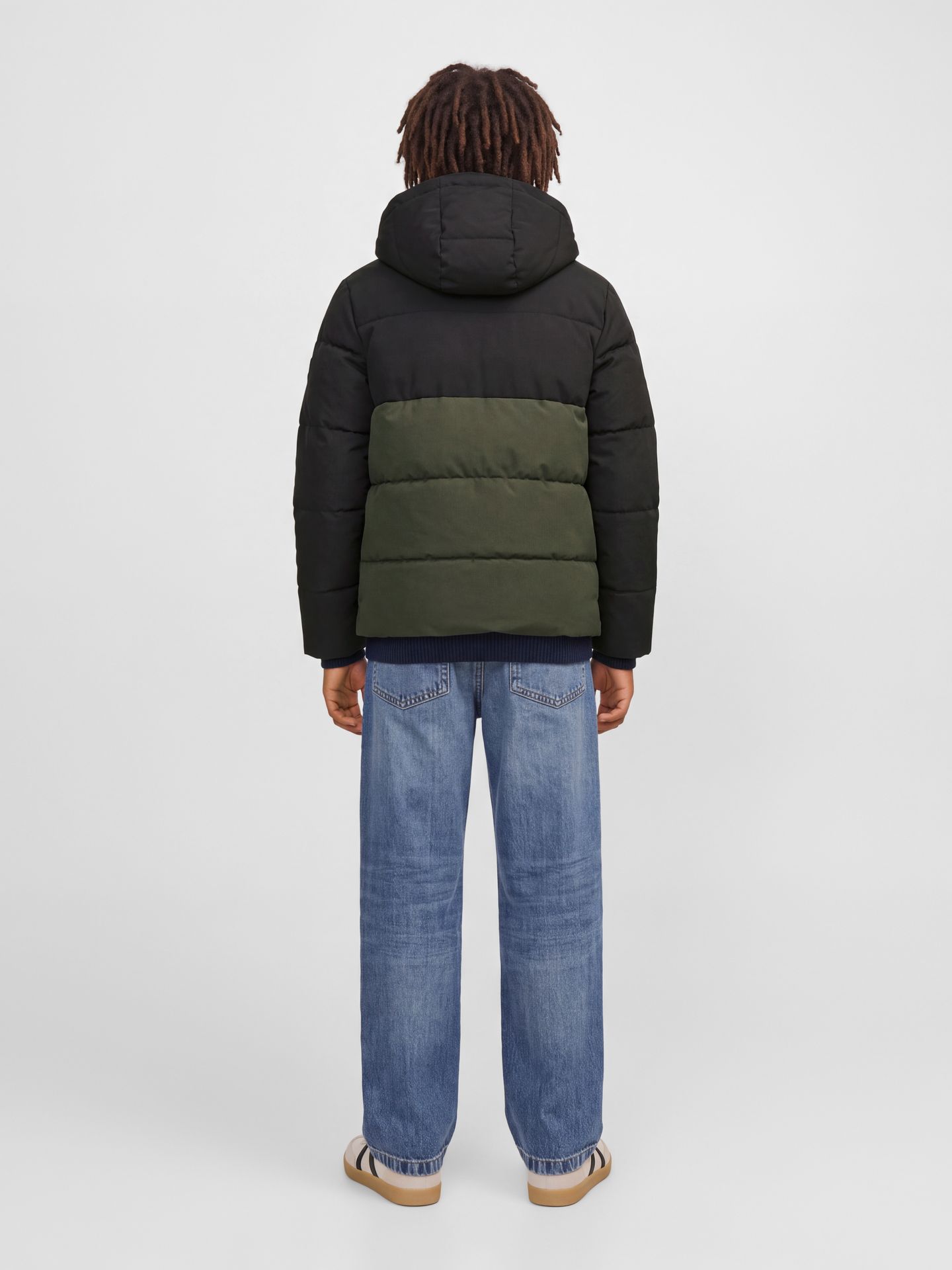 Jack & Jones JJEBECKS PUFFER JNR Rosin/BLACK BLOCKING 2900168345037