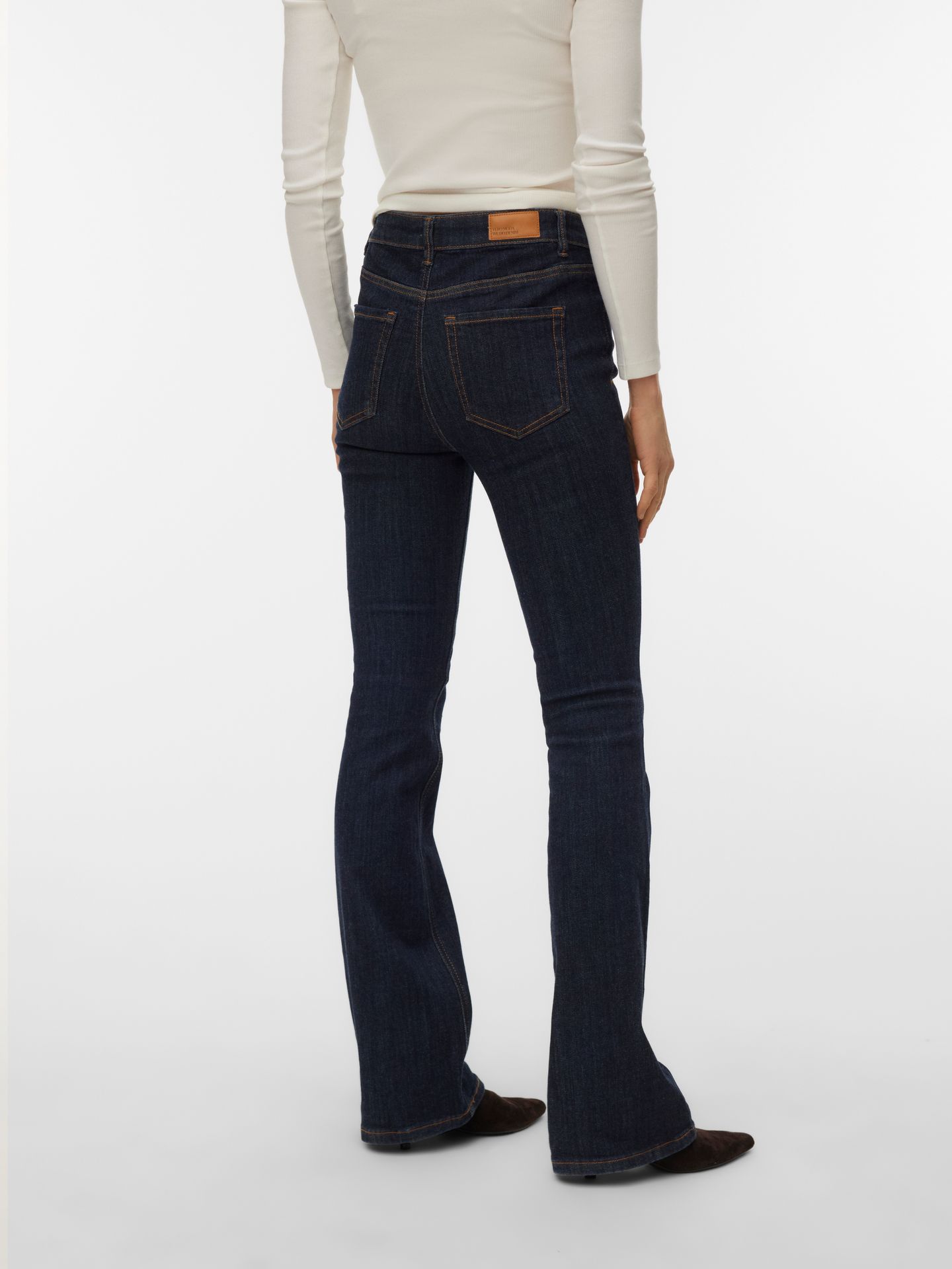 Vero Moda VMFLASH MR FLARED JEANS LI3190 NOOS Dark Blue Denim/Grey wash 2900168313029