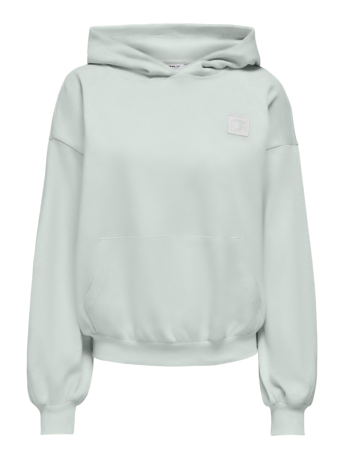 Only ONLOFELIA L/S HOOD UB SWT Aqua Gray/Melange 2900168320027
