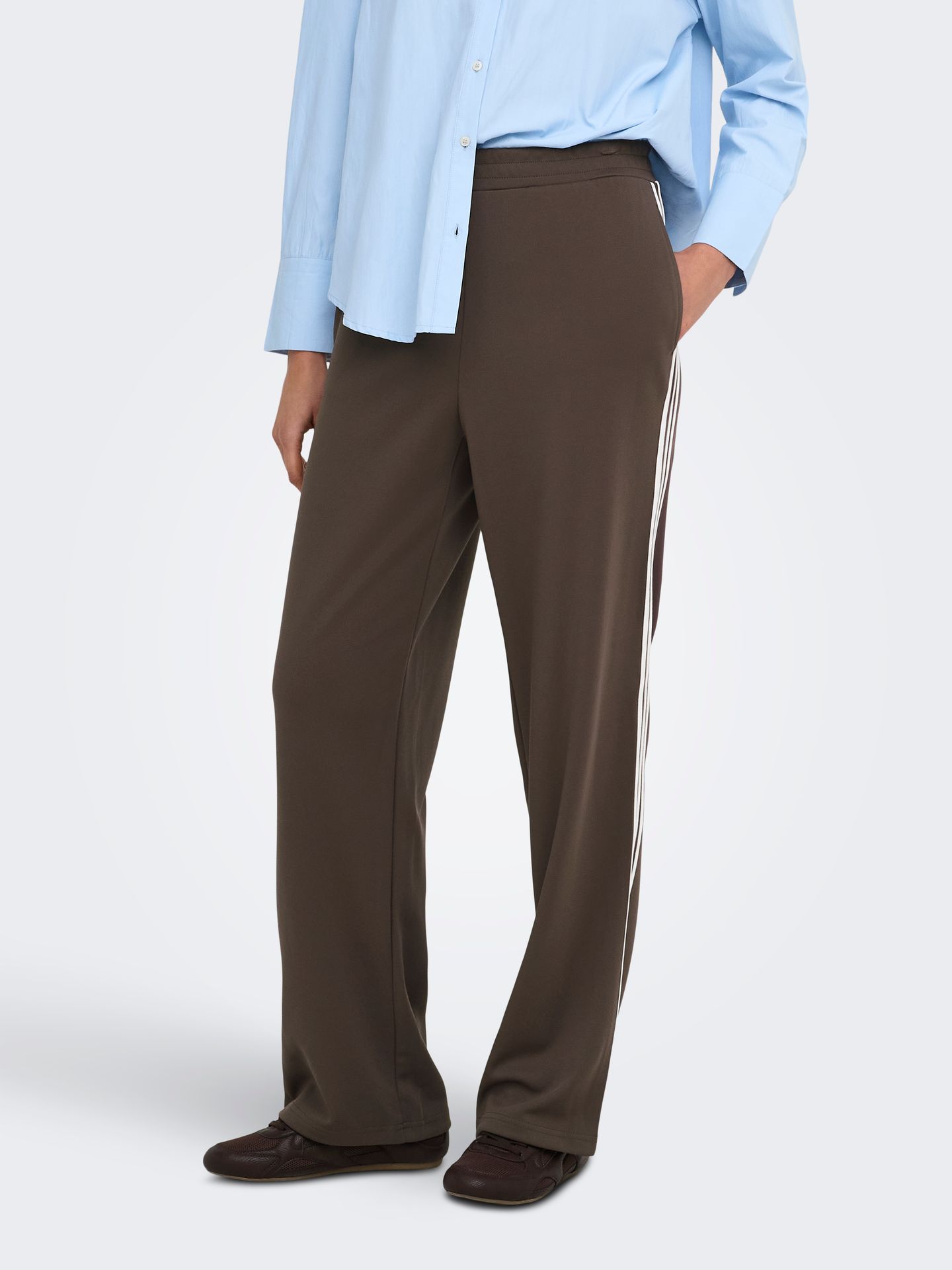Only ONLCAYLA PANT BOX CC SWT Bracken/Nice stripes cloud dancer 2900168328030