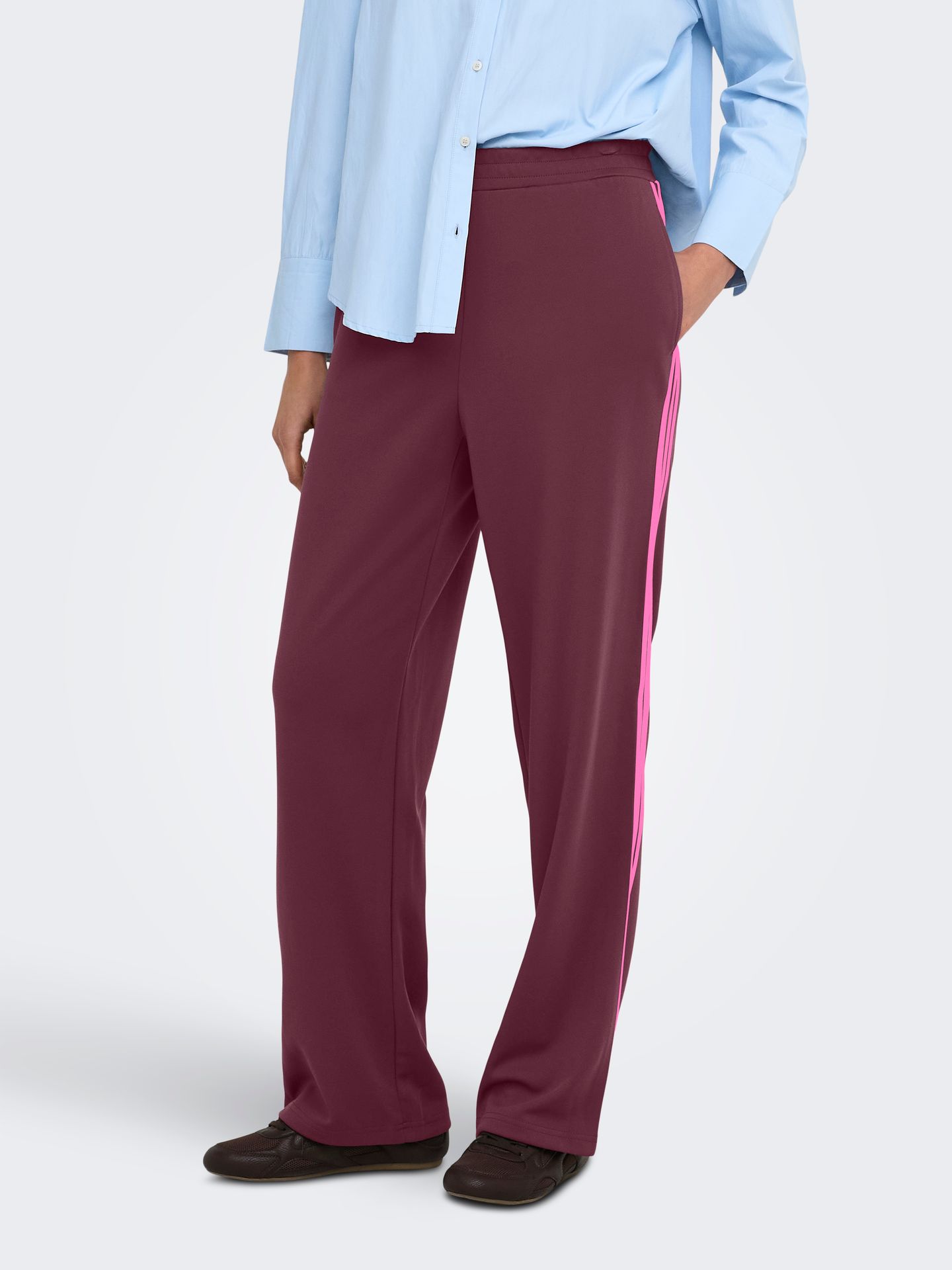 Only ONLCAYLA PANT BOX CC SWT Fig/Nice stripes fiji flower 00119414-EKA26011400003654