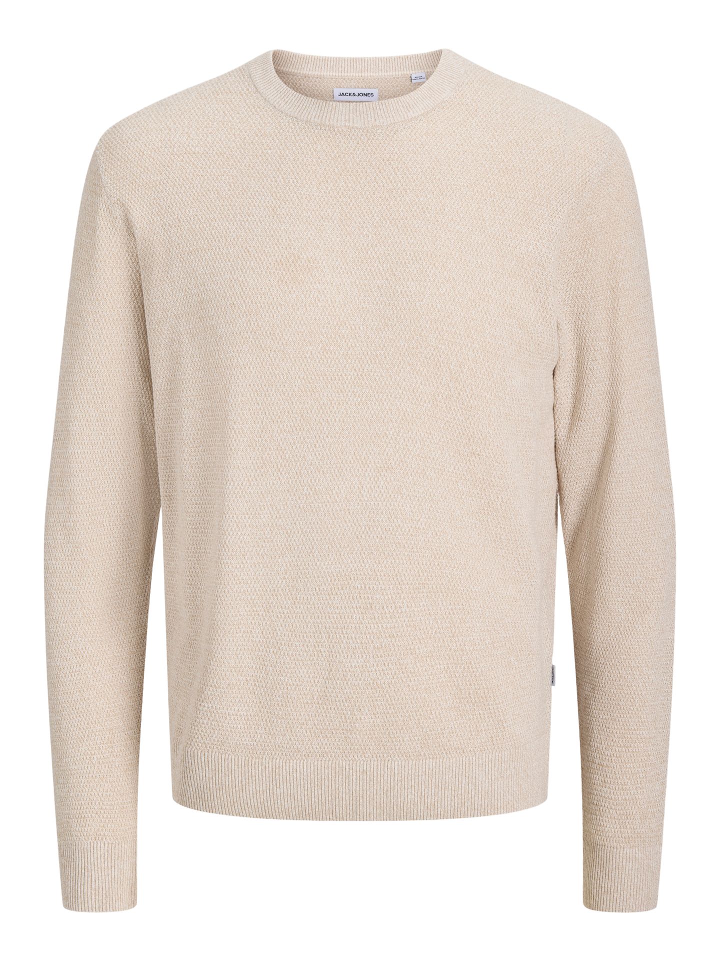 Jack & Jones JJERYDER KNIT CREW NECK NOOS Greige/COMFORT FIT 00119417-EKA26011400002432