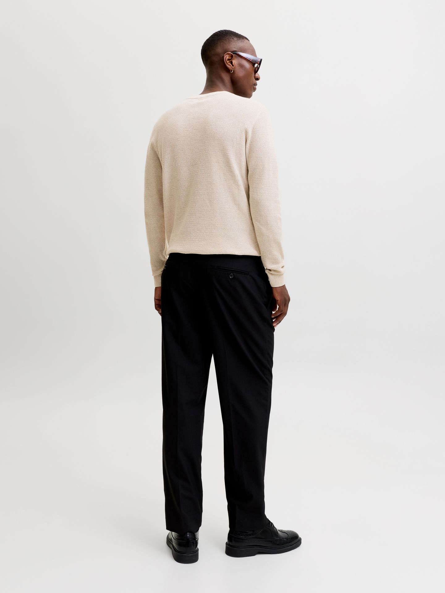 Jack & Jones JJERYDER KNIT CREW NECK NOOS Greige/COMFORT FIT 2900168337025
