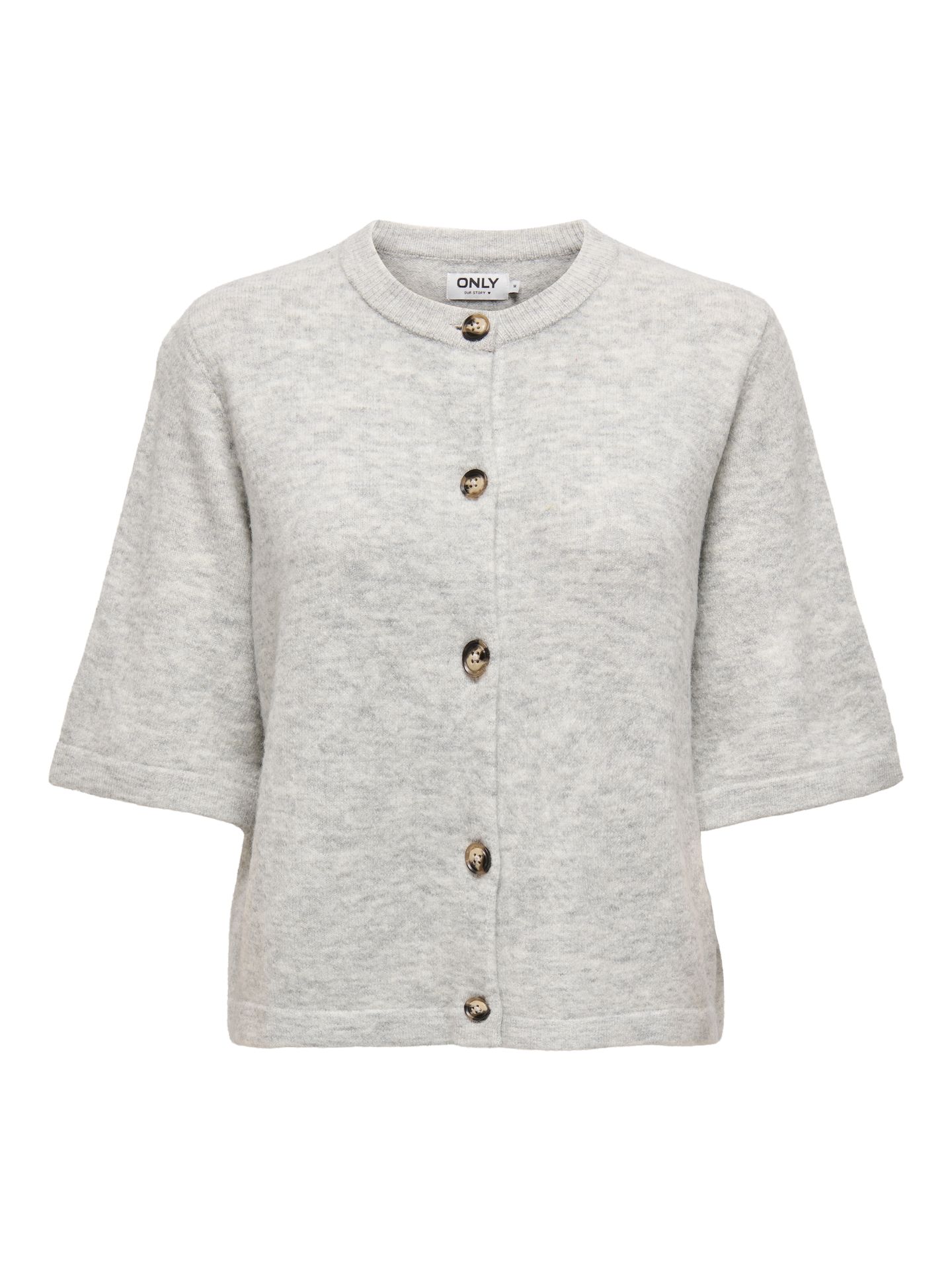 Only ONLCAMILLA S/S CARDIGAN KNT NOOS Light Grey Melange 00119419-EKA26011400000326
