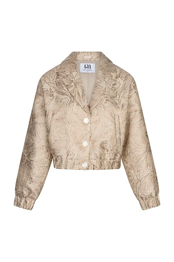 Lofty Manner Jacket Helja - Fancy Jacquard 120 cream 00119478-EKA26013300000093