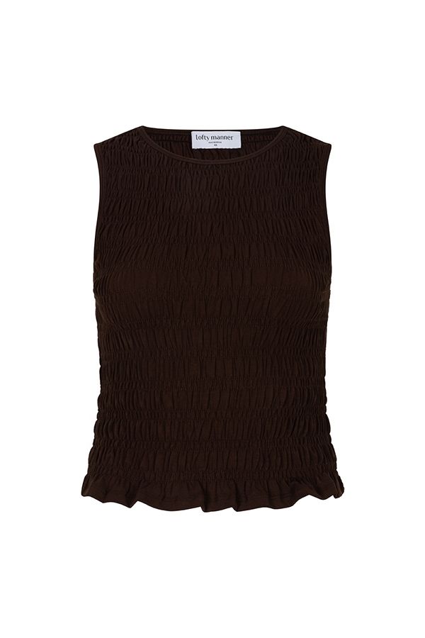 Lofty Manner Top Jacky 200 brown 00119479-EKA26013300000072