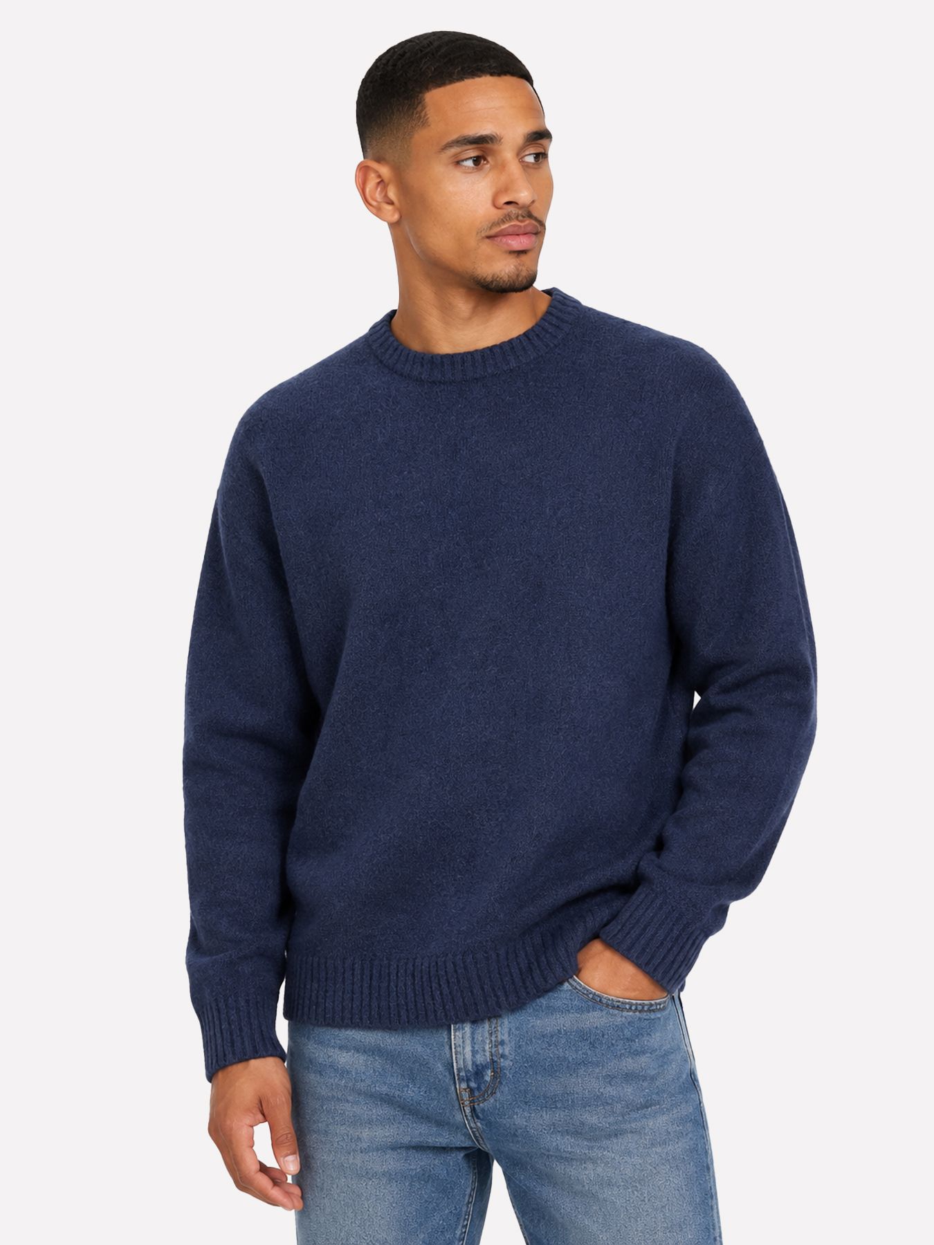 Jack & Jones JJESOHO OLLIE KNIT CREW NECK SN Navy Blazer 00119484-EKA26011400000253