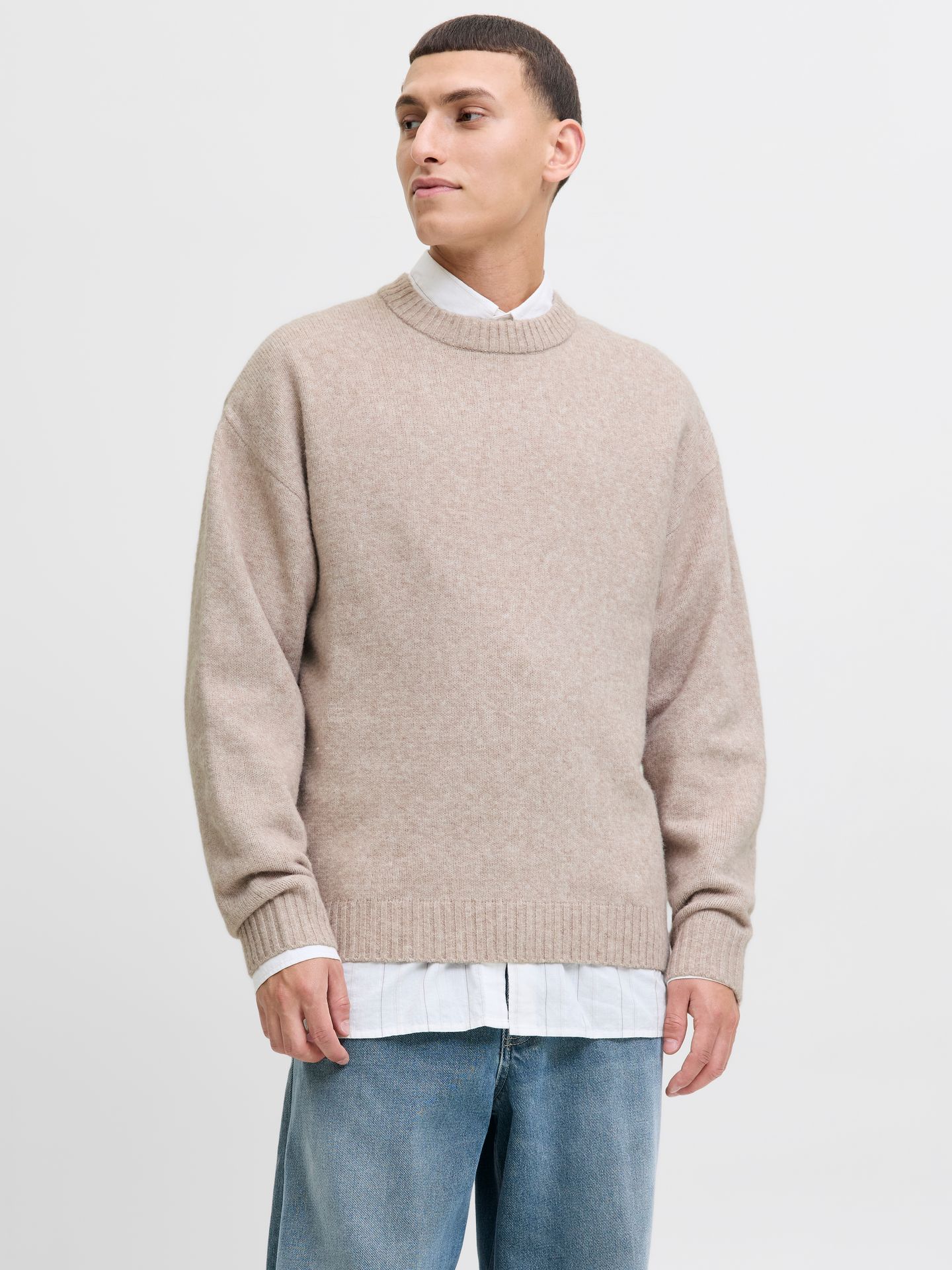 Jack & Jones JJESOHO OLLIE KNIT CREW NECK SN Atmosphere 2900168489021