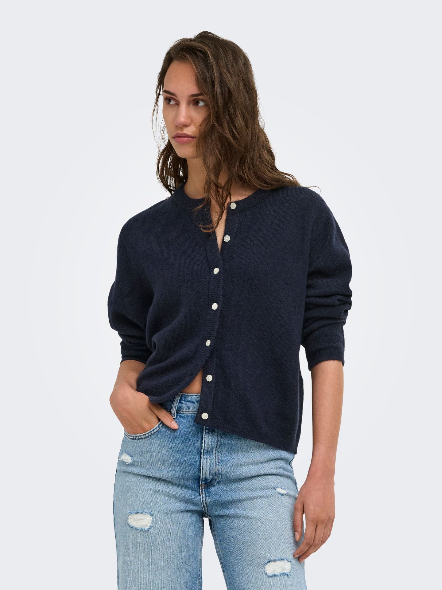 Only ONLSIMONI L/S O-NECK CARDIGAN KNT N Night Sky 2900168493042