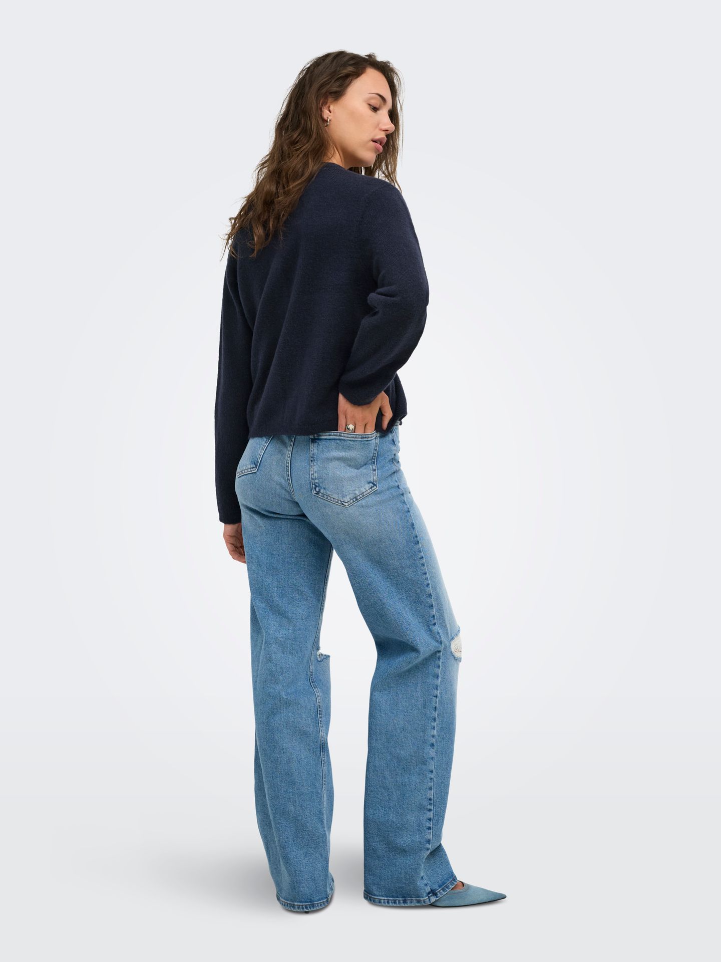 Only ONLSIMONI L/S O-NECK CARDIGAN KNT N Night Sky 2900168493042