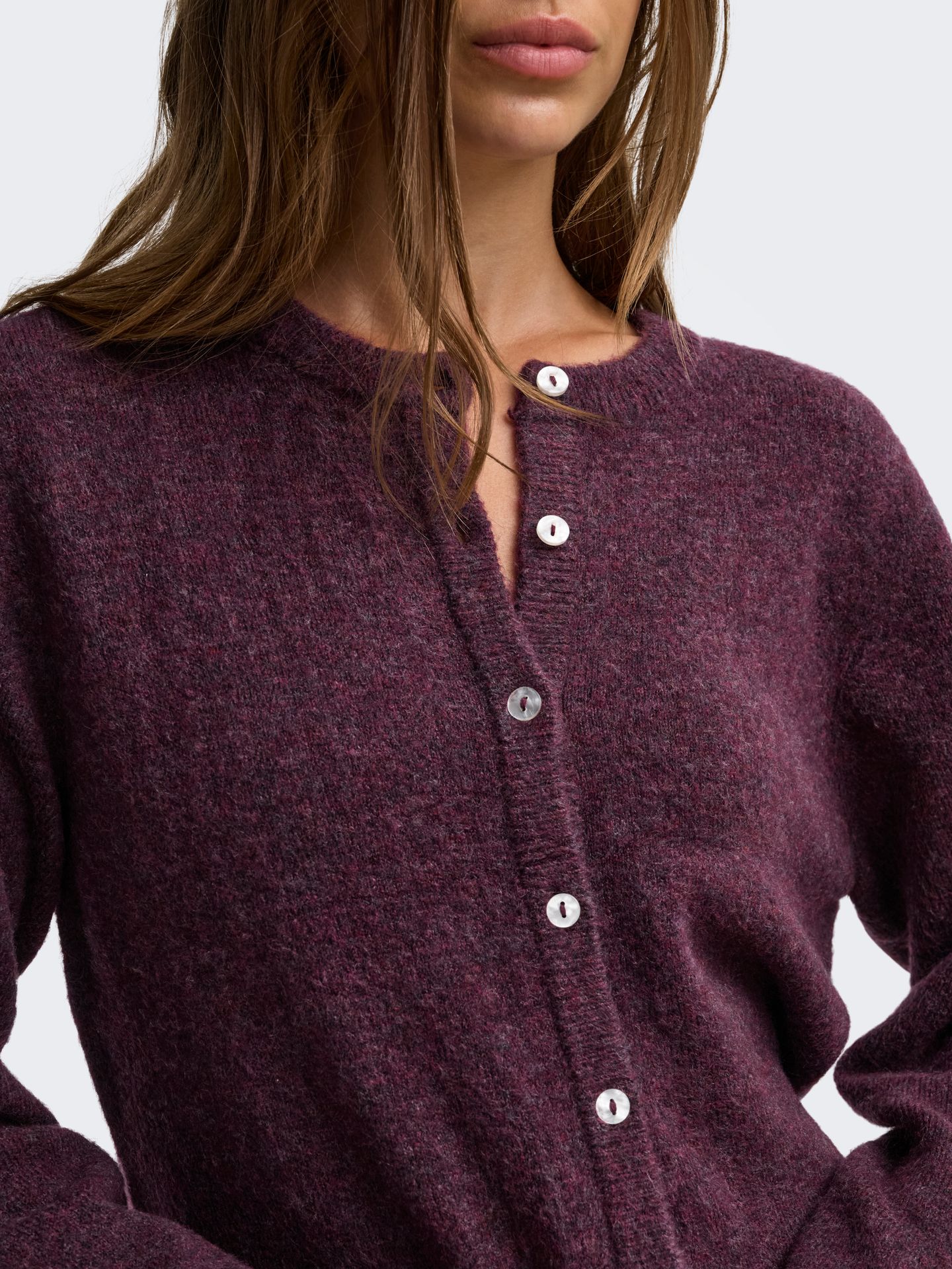 Only ONLSIMONI L/S O-NECK CARDIGAN KNT N Mauve Wine/Los Angeles - California 2900168490058
