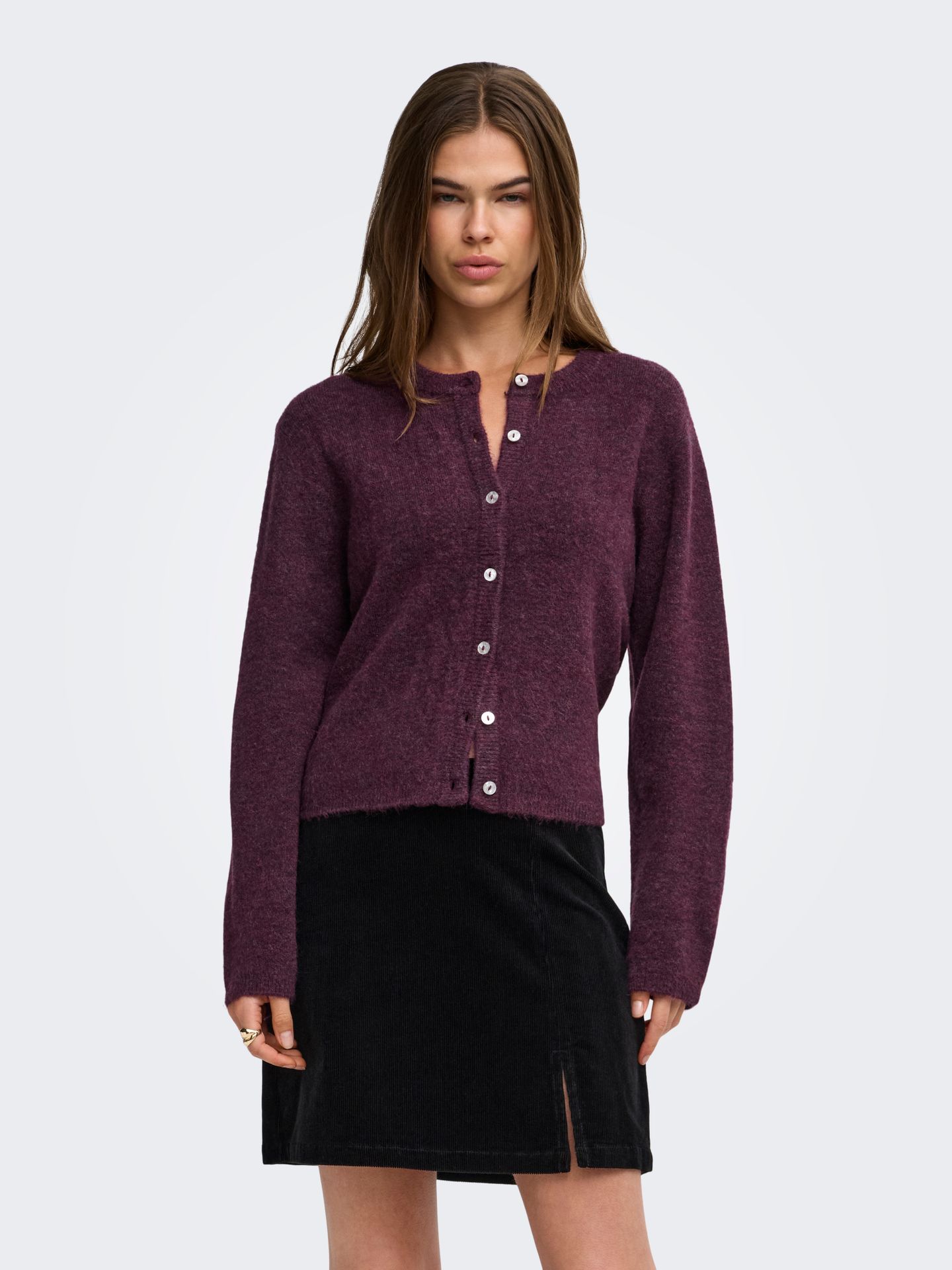Only ONLSIMONI L/S O-NECK CARDIGAN KNT N Mauve Wine/Los Angeles - California 2900168490058