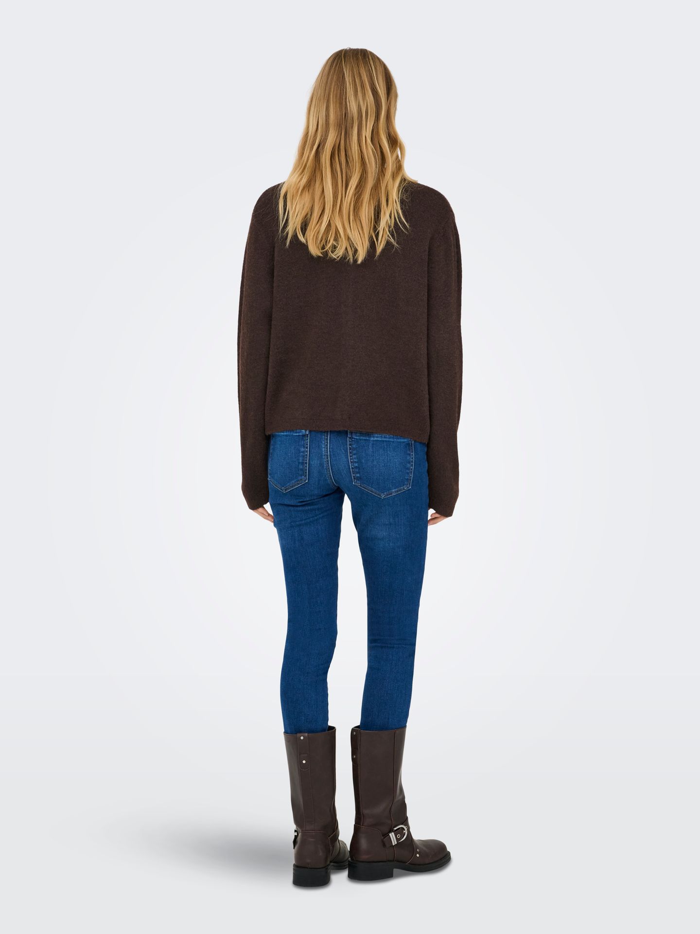 Only ONLSIMONI L/S O-NECK CARDIGAN KNT N Coffee Bean/Los Angeles - Californi 2900168500054