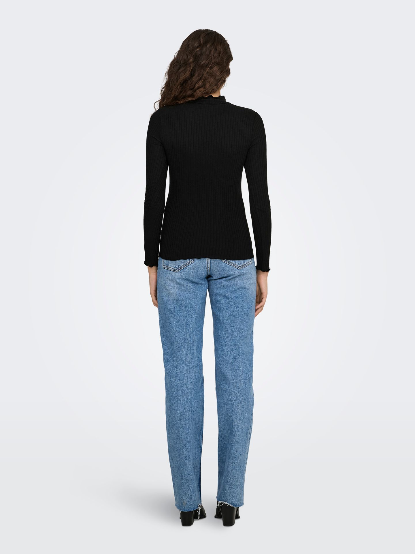 JDY JDYFRANSISKA LIFE L/S HI-NCK TOP JR Black 2900168496012