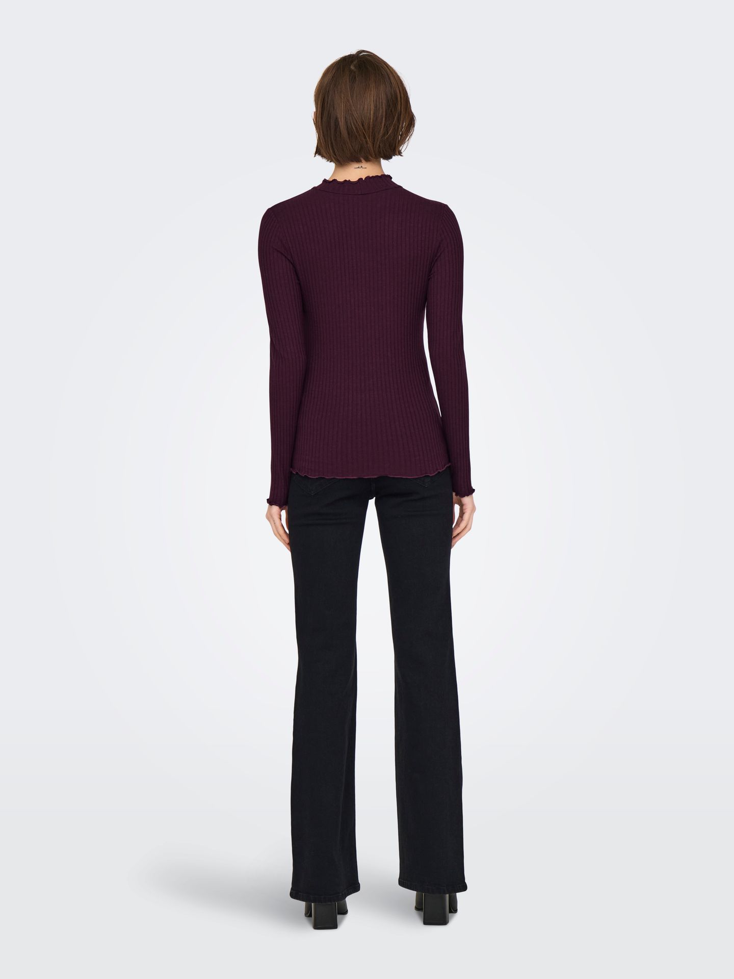 JDY JDYFRANSISKA LIFE L/S HI-NCK TOP JR Winetasting 2900168497057