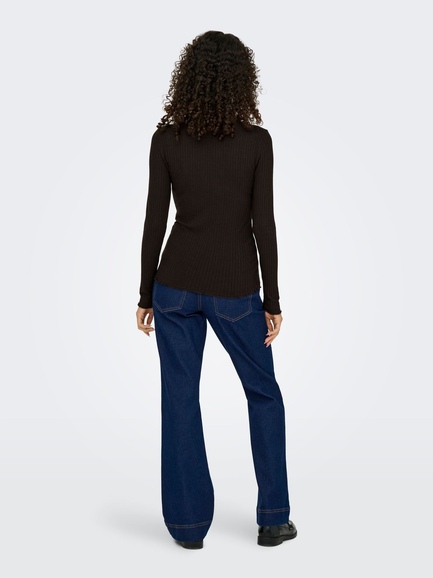 JDY JDYFRANSISKA LIFE L/S HI-NCK TOP JR Black Coffee 2900168498030