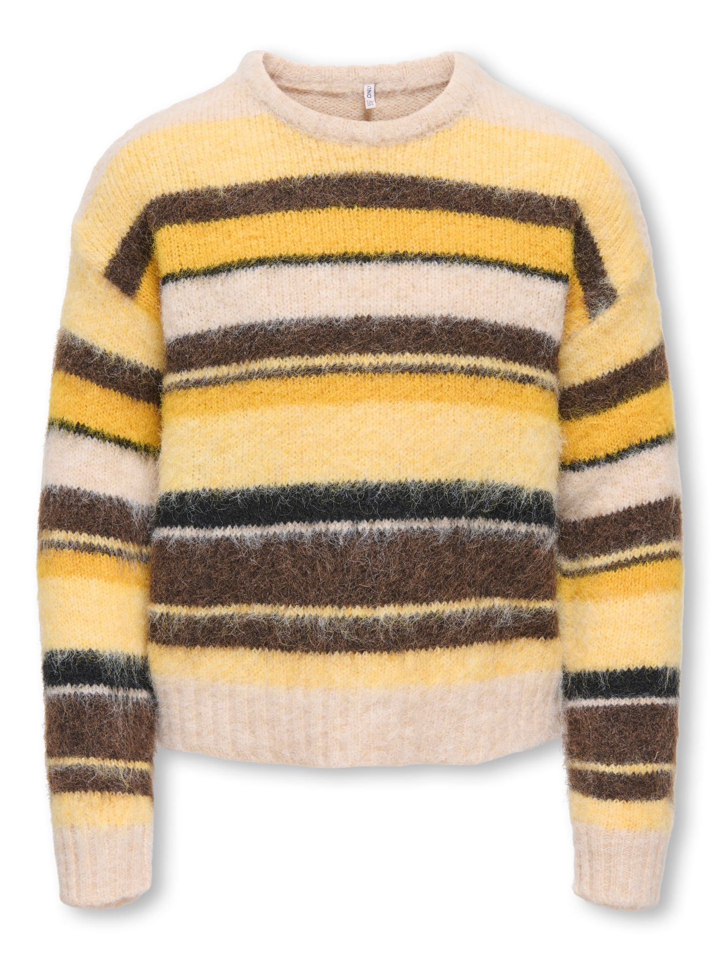 Only KOGGALO LS O-NECK PULLOVER KNT Mellow Yellow/Black/Tofu/Bracken/Ya 2900168506032