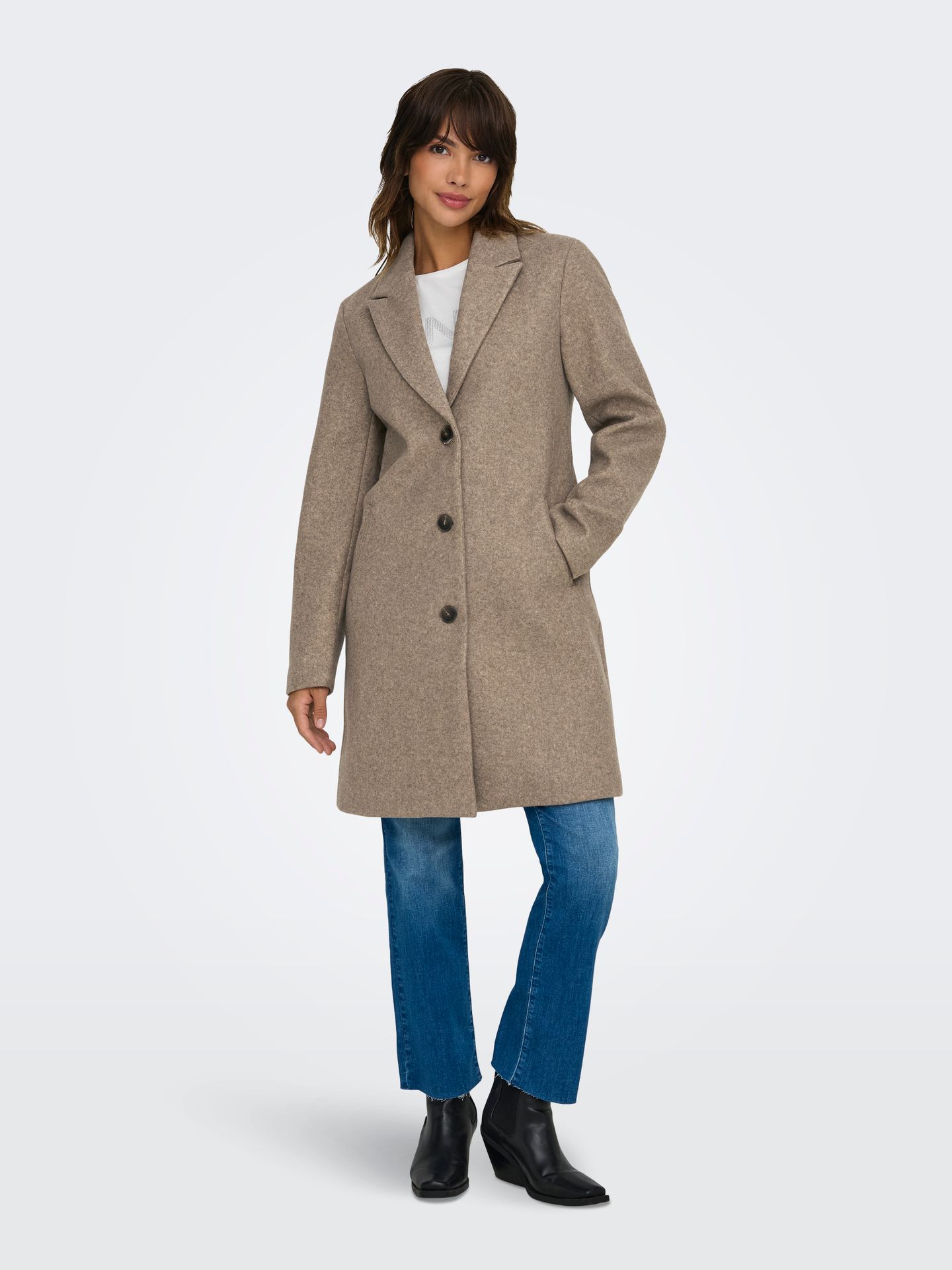 JDY JDYECHO COAT OTW NOOS Nature/MELANGE 2900168513030